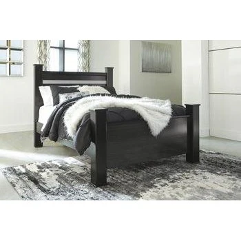 Starberry - Black - Queen Poster Footboard