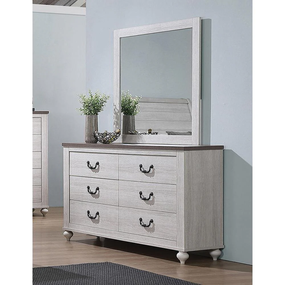 Stillwood - Rectangle Dresser Mirror - White