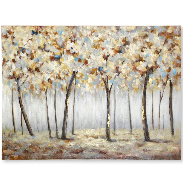 StyleCraft Gold Harvest Heavy Textured Hand Painted Canvas w/Gold Foil 48"Wx36"Hx1"D