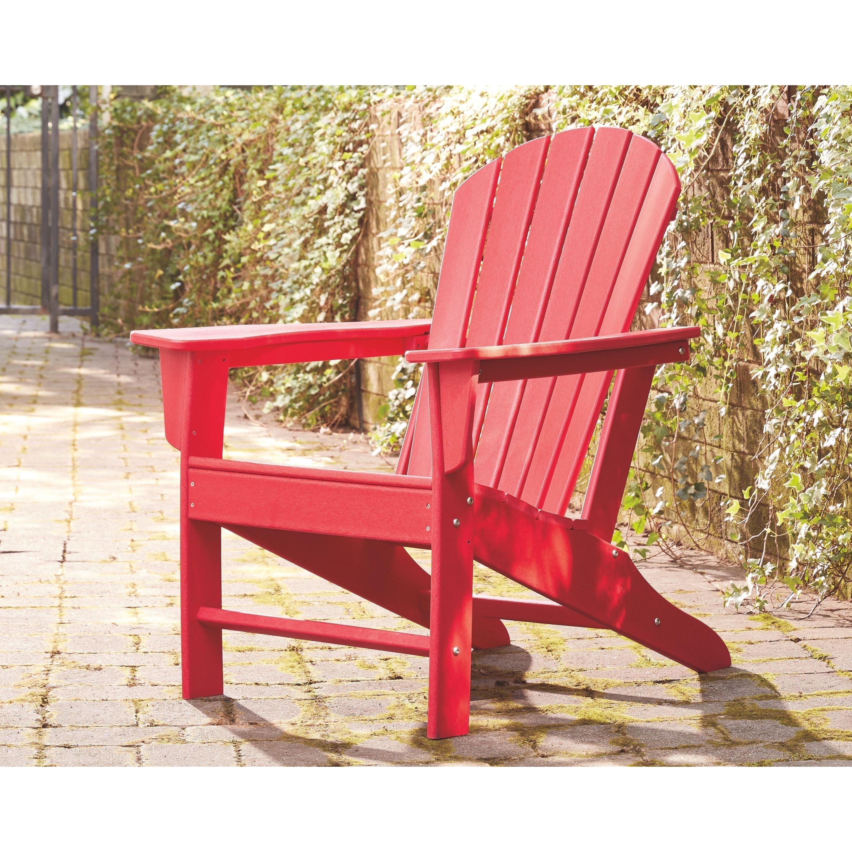 Ashley Sundown Treasure Adirondack Chair in Red - Image 2