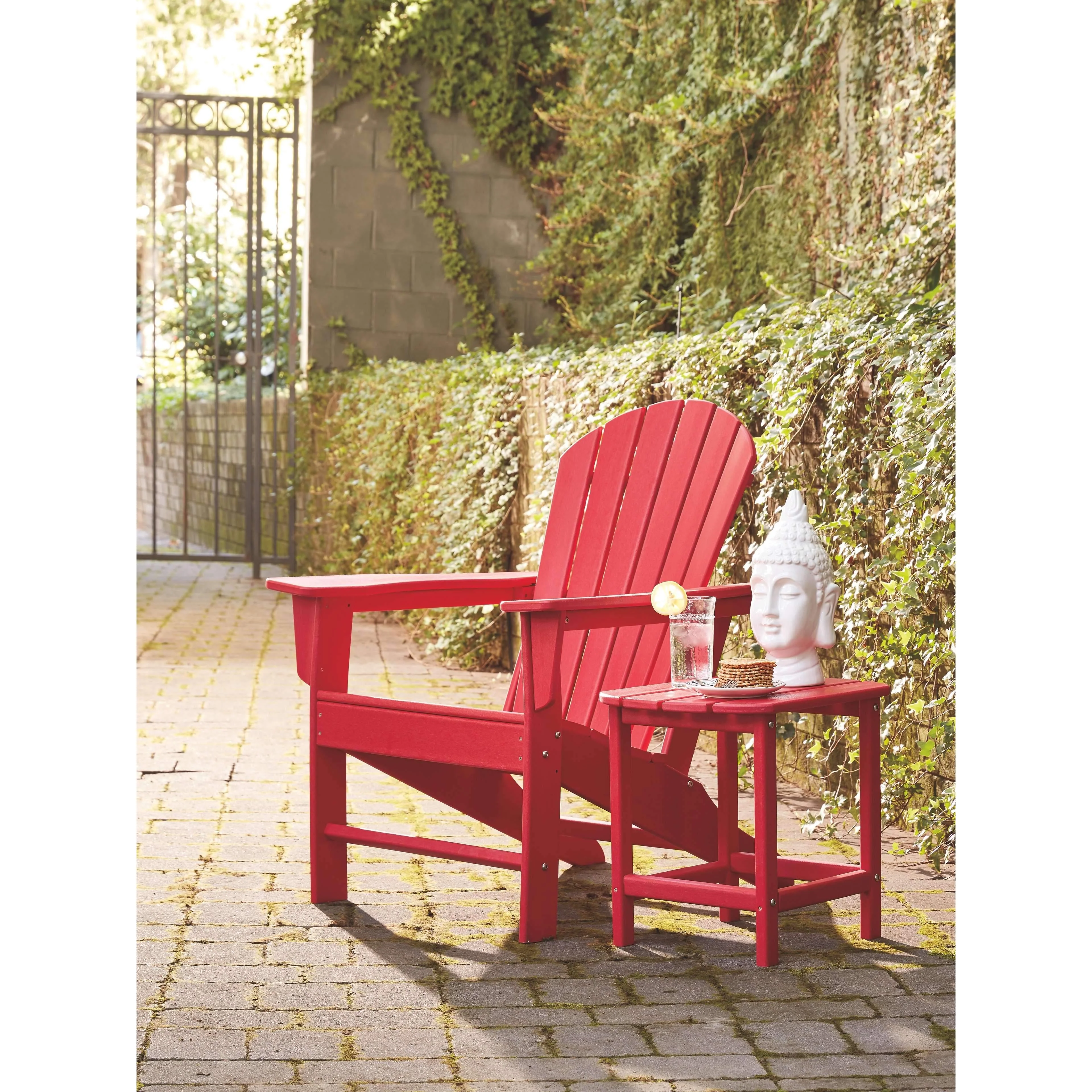 Ashley Sundown Treasure Adirondack Chair in Red - Image 20