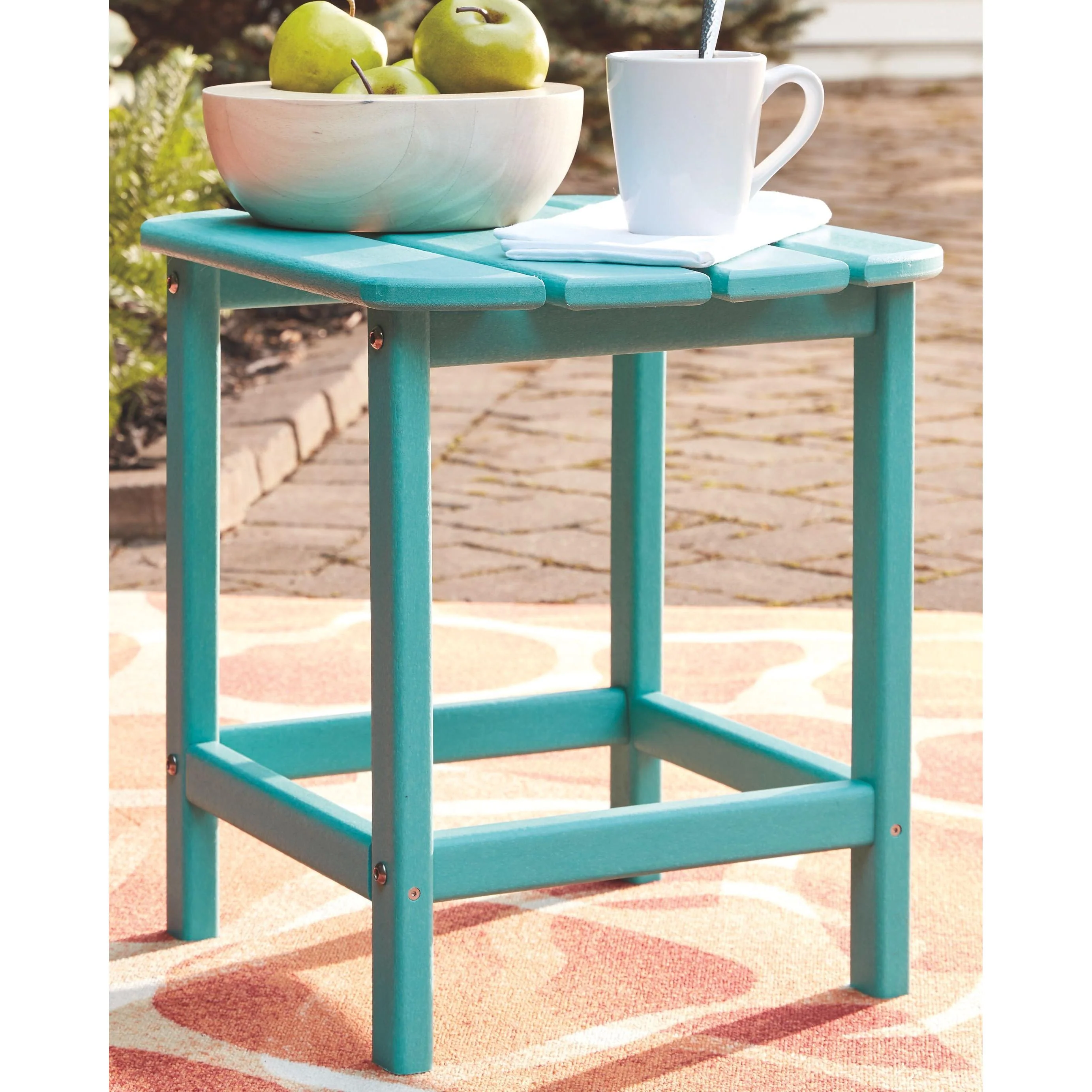 Sundown Treasure - Turquoise - Rectangular End Table - Image 2
