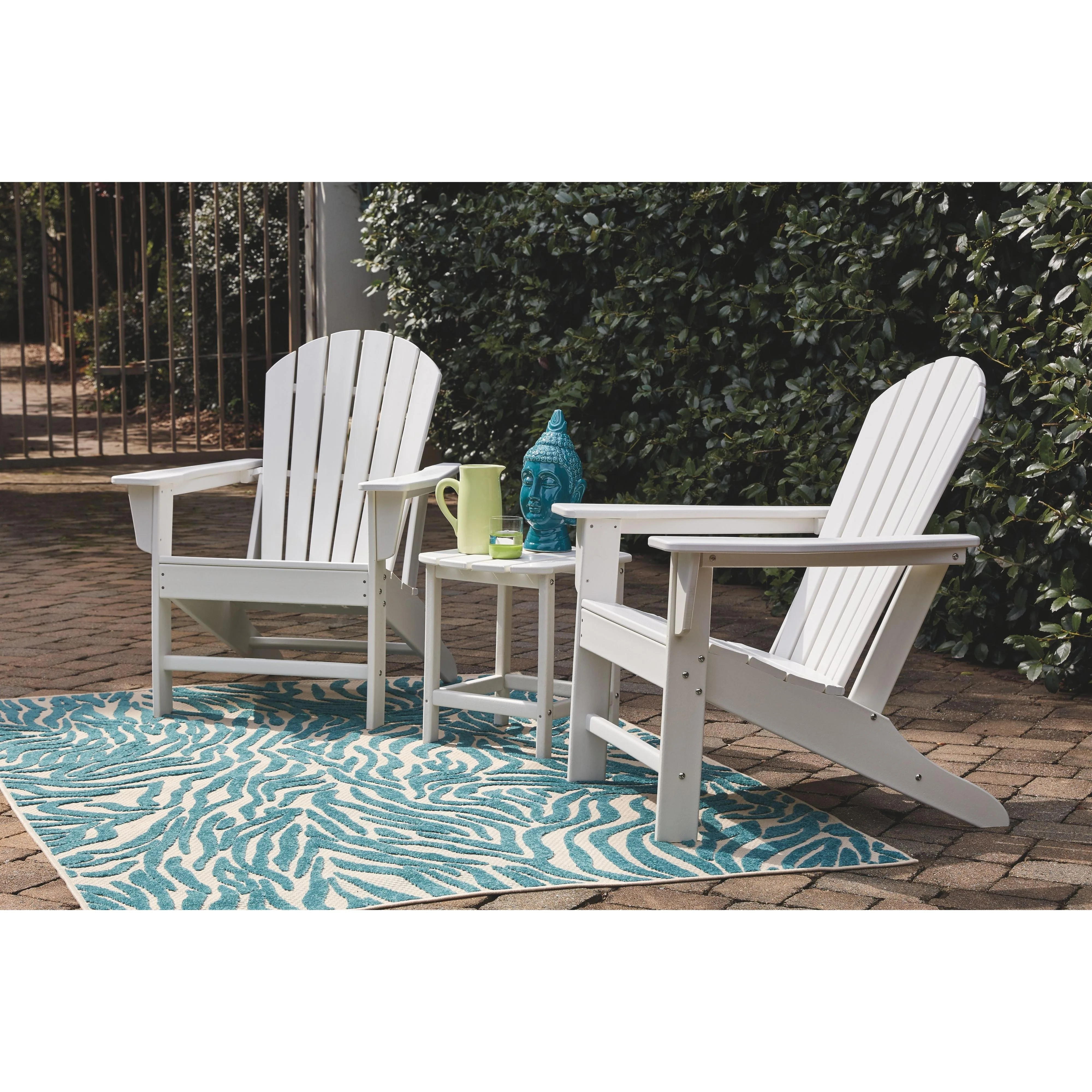 Sundown Treasure - White - Adirondack Chair - Image 8