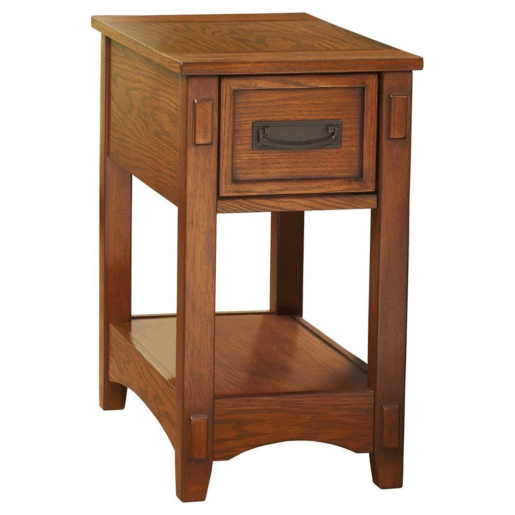 Ashley Breegin Chair Side End Table in Brown w/1 Handle Drawer - Image 31