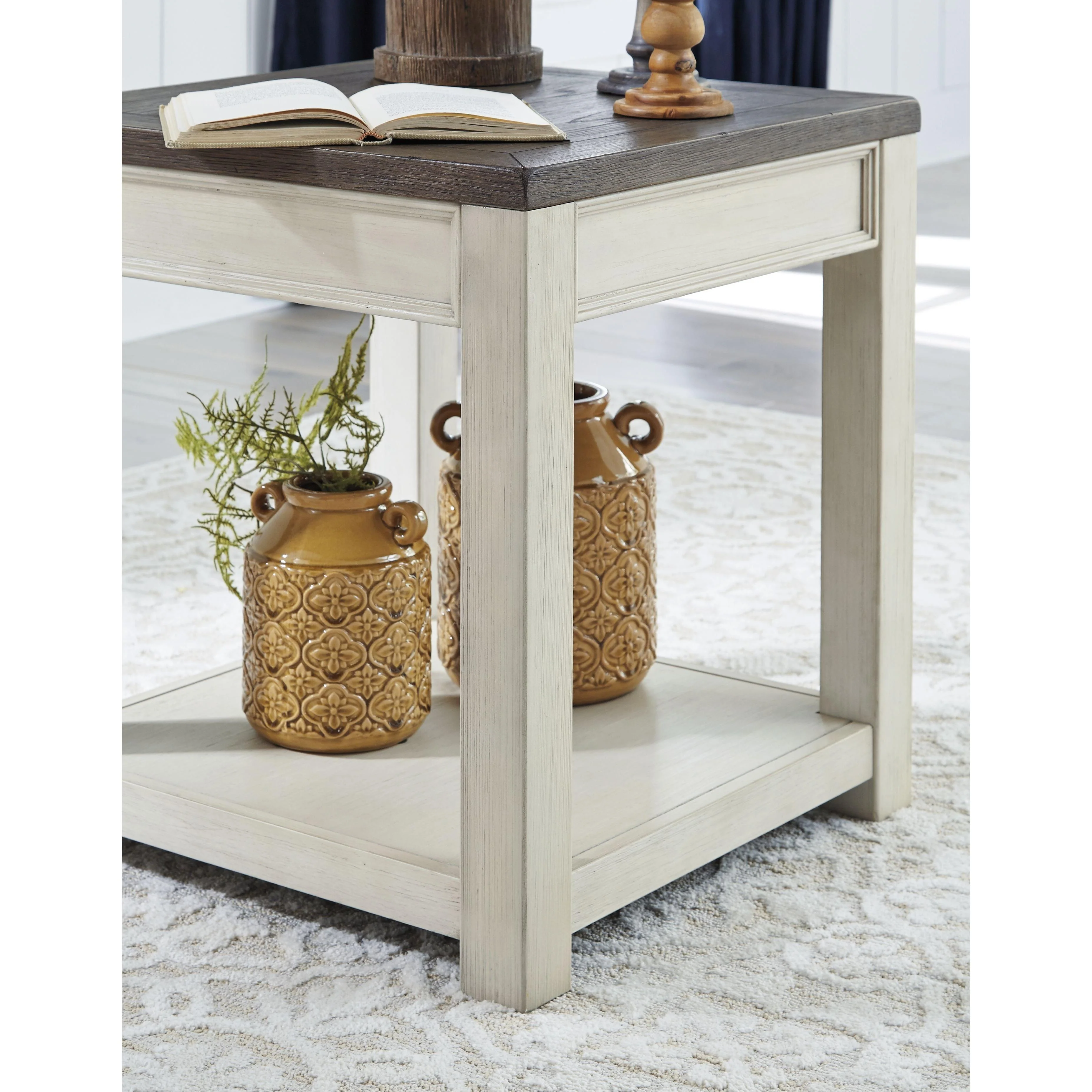 Bolanburg - Brown/white - Square End Table - Image 11