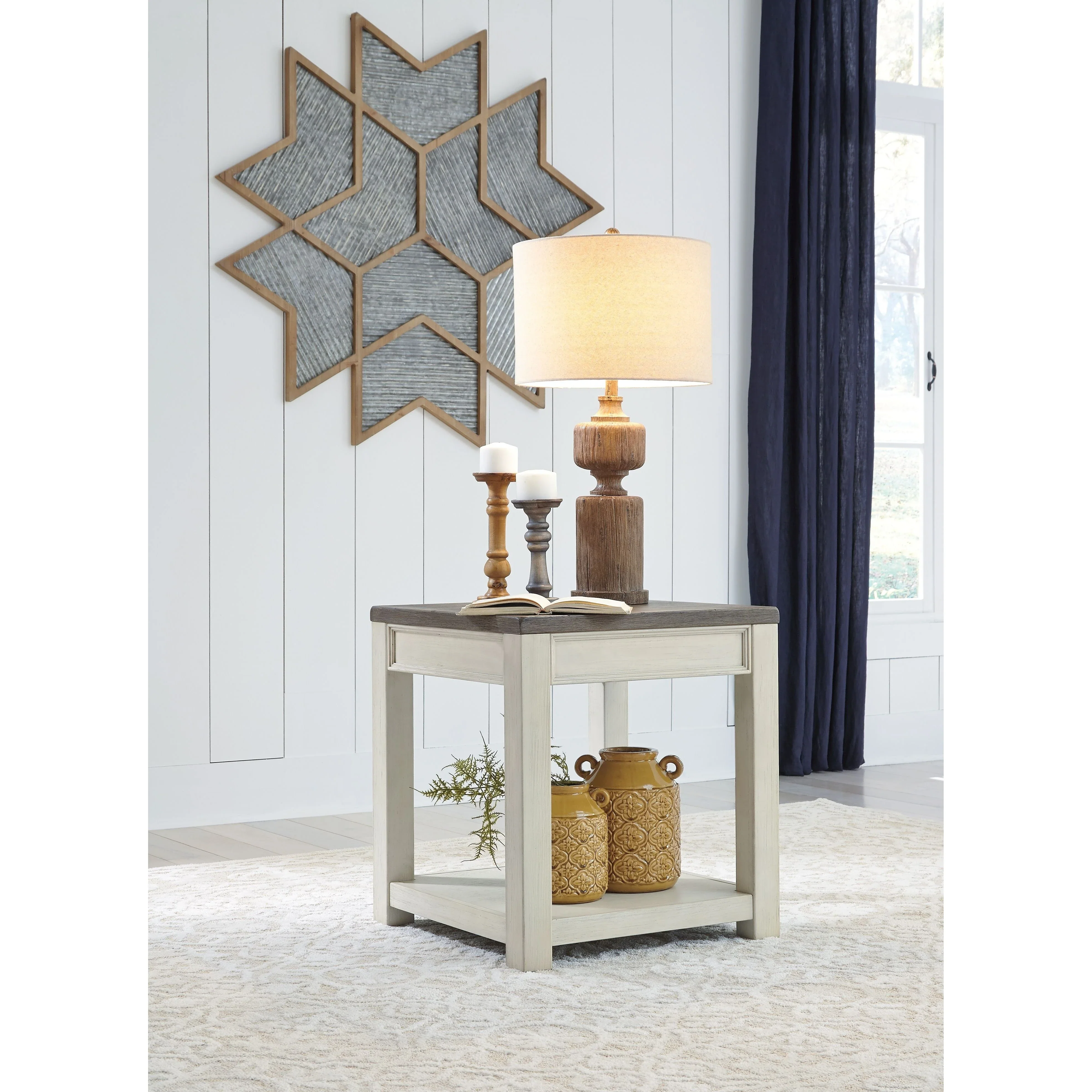 Bolanburg - Brown/white - Square End Table - Image 4