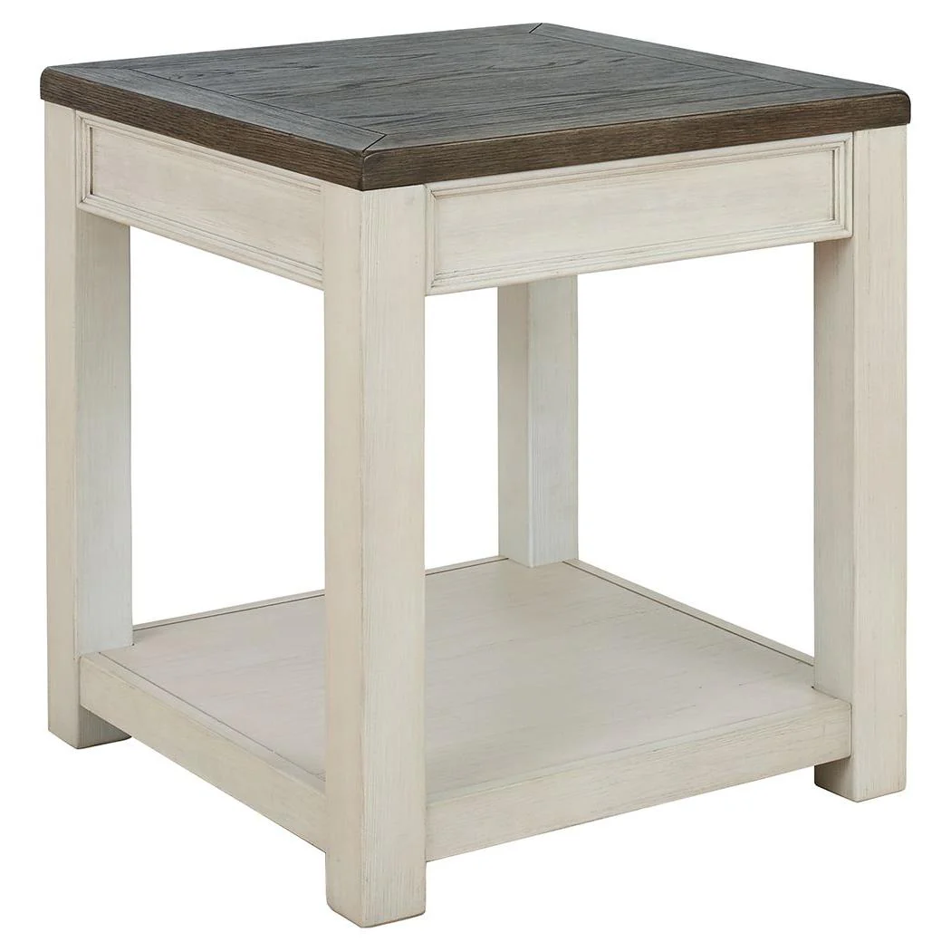 Bolanburg - Brown/white - Square End Table - Image 7