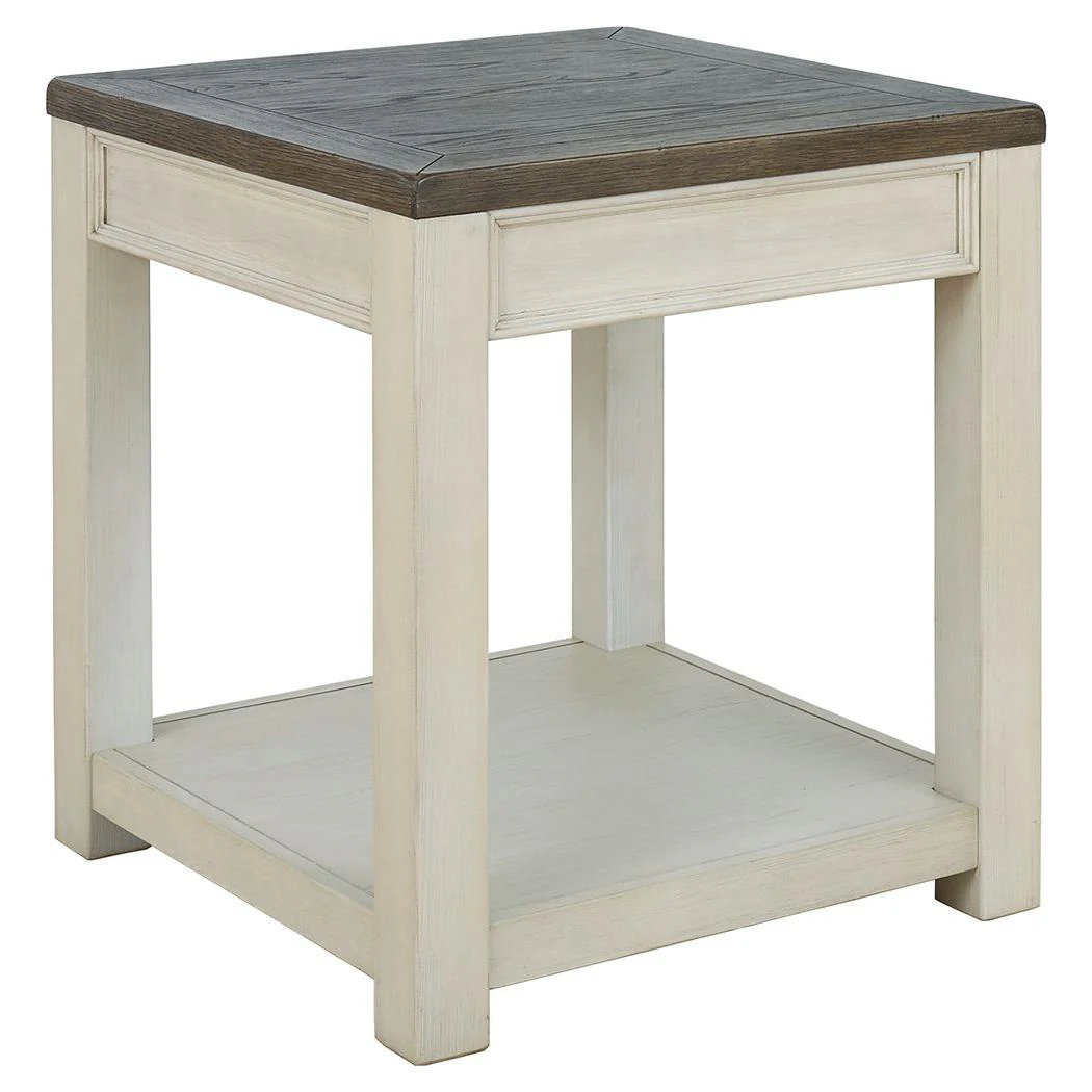 Bolanburg - Brown/white - Square End Table - Image 9