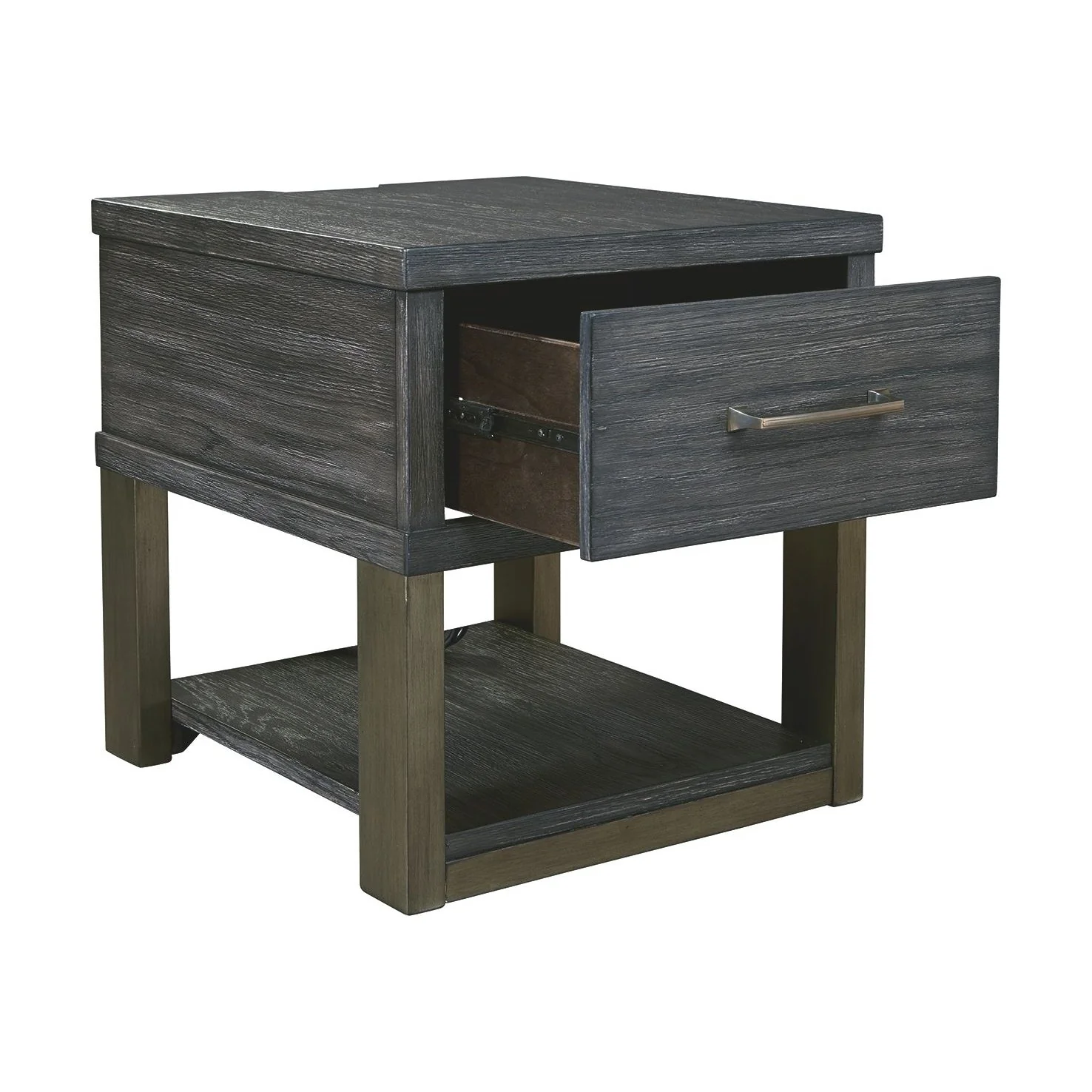 Forleeza - Dark Gray - Rectangular End Table - Image 3