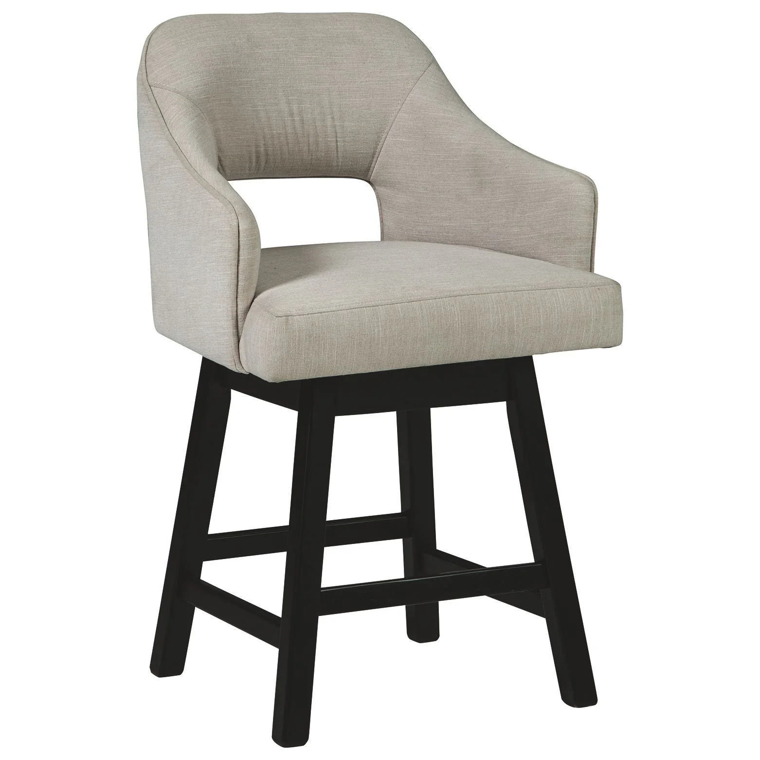 Tallenger - Linen/brown - Counter Height Bar Stool (set Of 2) - Image 3