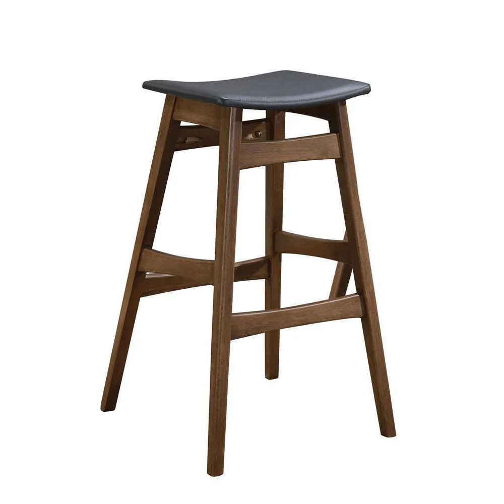 Tapered Legs Bar Stool - Walnut - Image 8