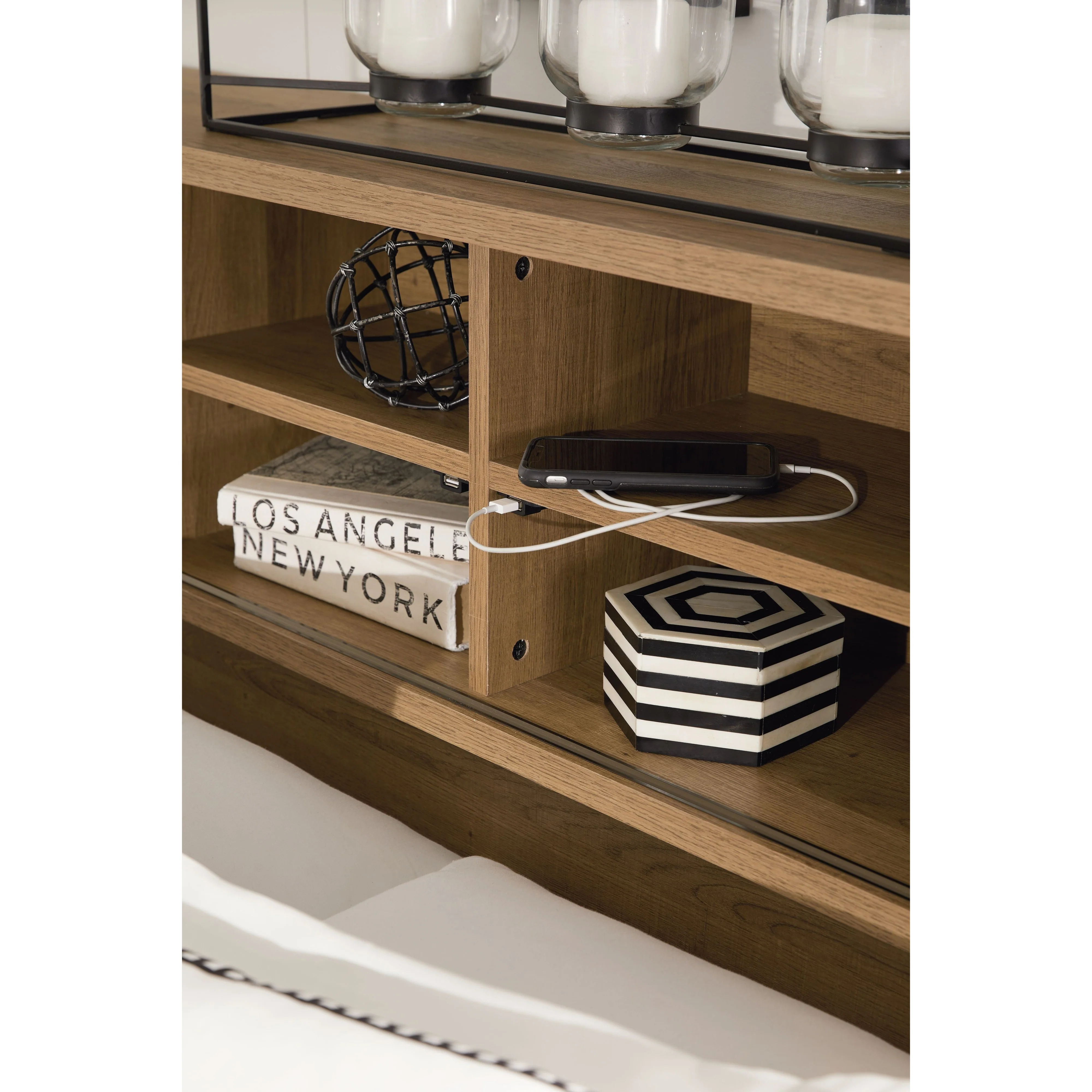 Thadamere - Light Brown - King/cal King Storage Hdbd - Image 7