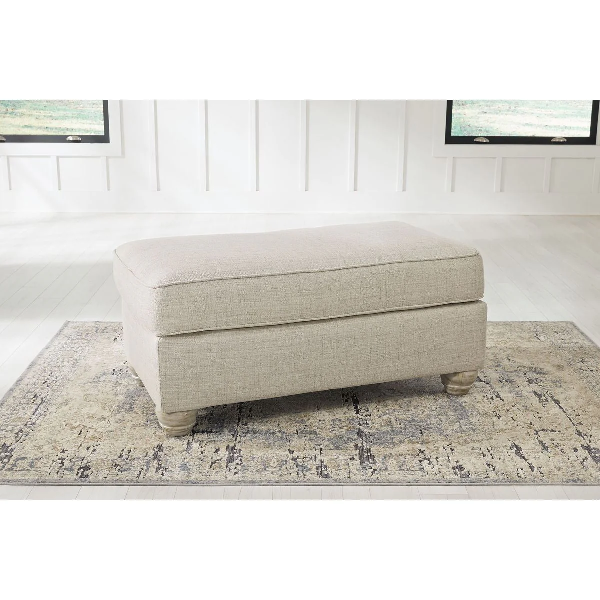 Traemore - Linen - 2 Pc. - Chair And A Half With Ottoman - Image 6