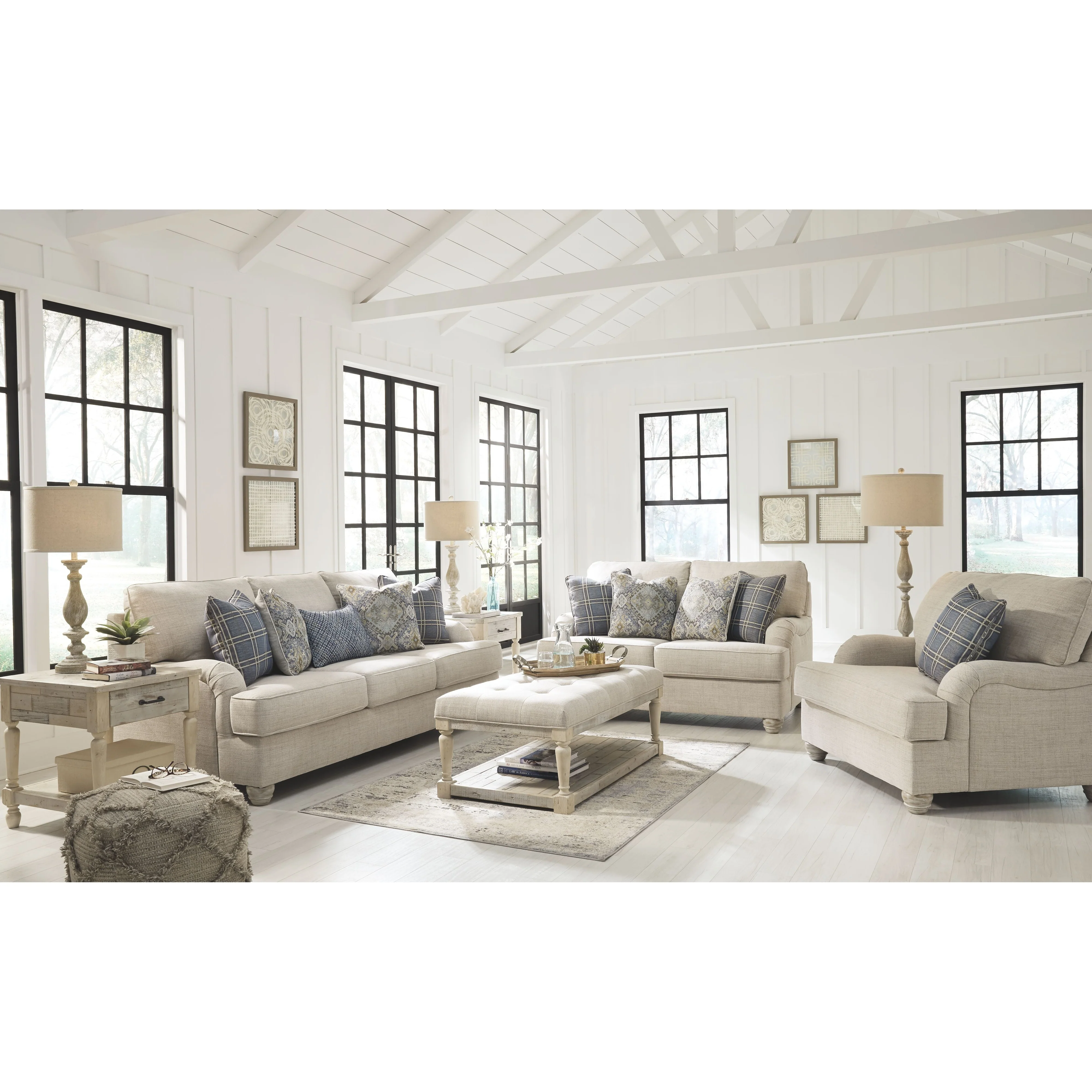 Traemore - Linen - Chair And A Half - Image 14