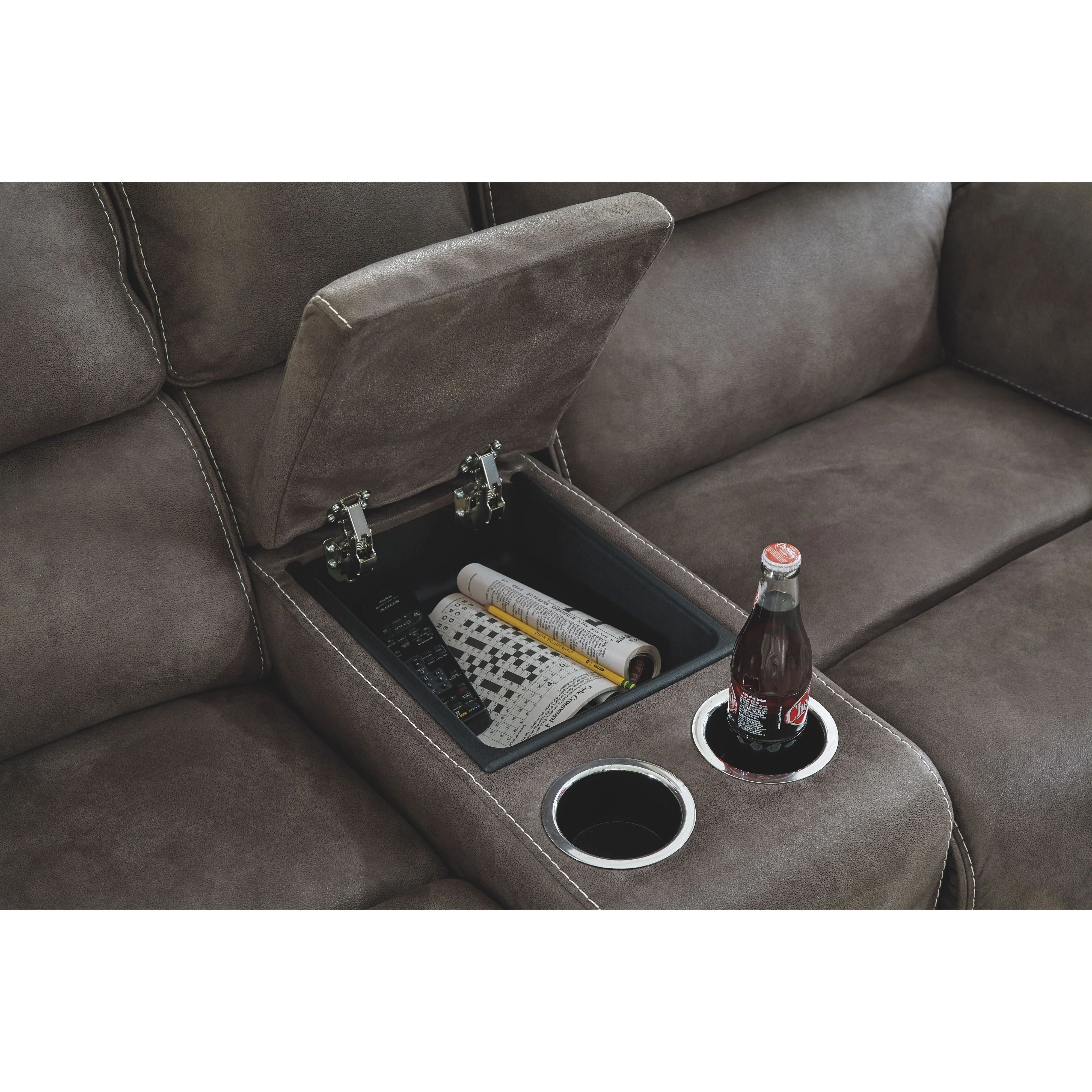 Trementon - Graphite - Dbl Rec Pwr Loveseat W/console - Image 17