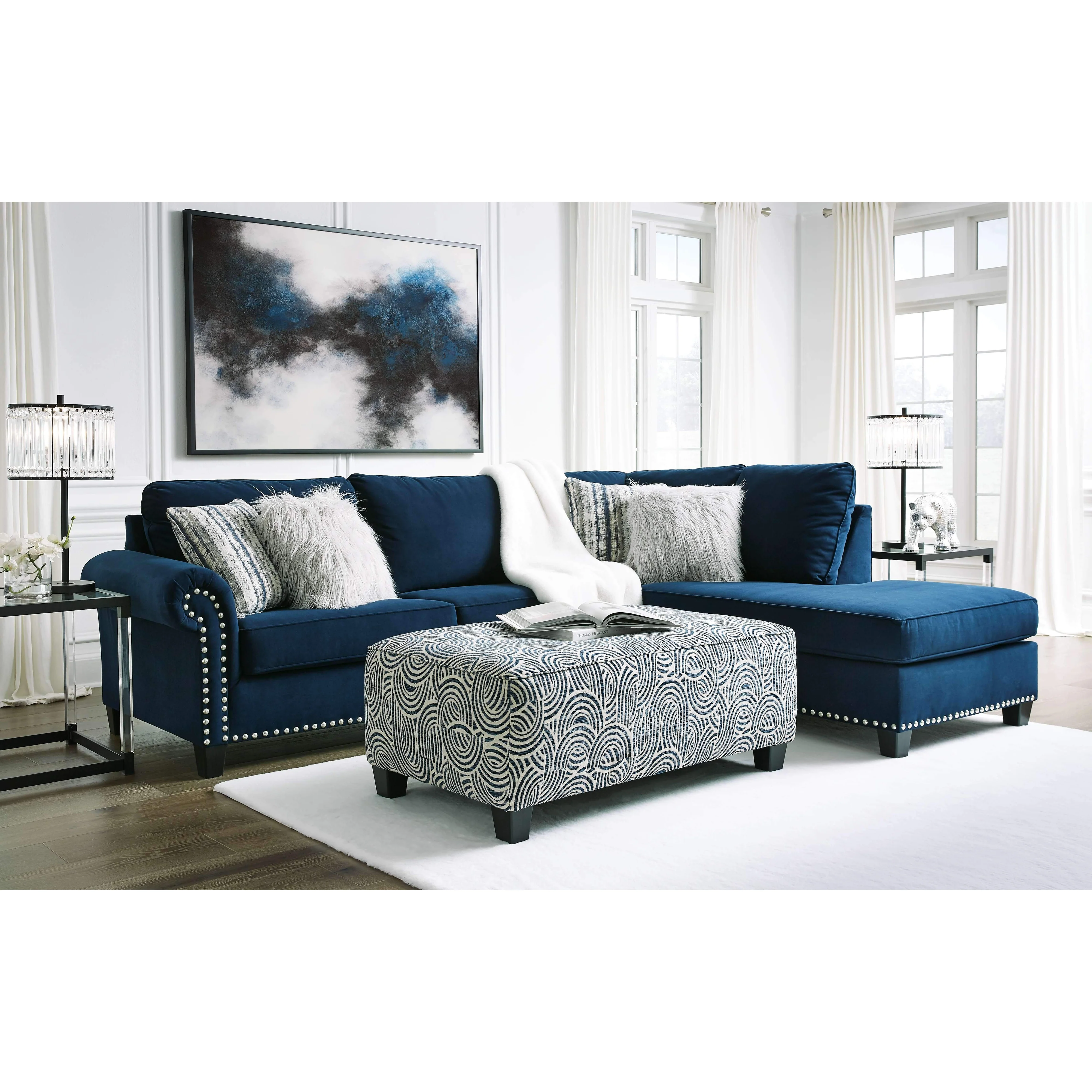 Trendle - Ink - Left Arm Facing Sofa 2 Pc Sectional - Image 10