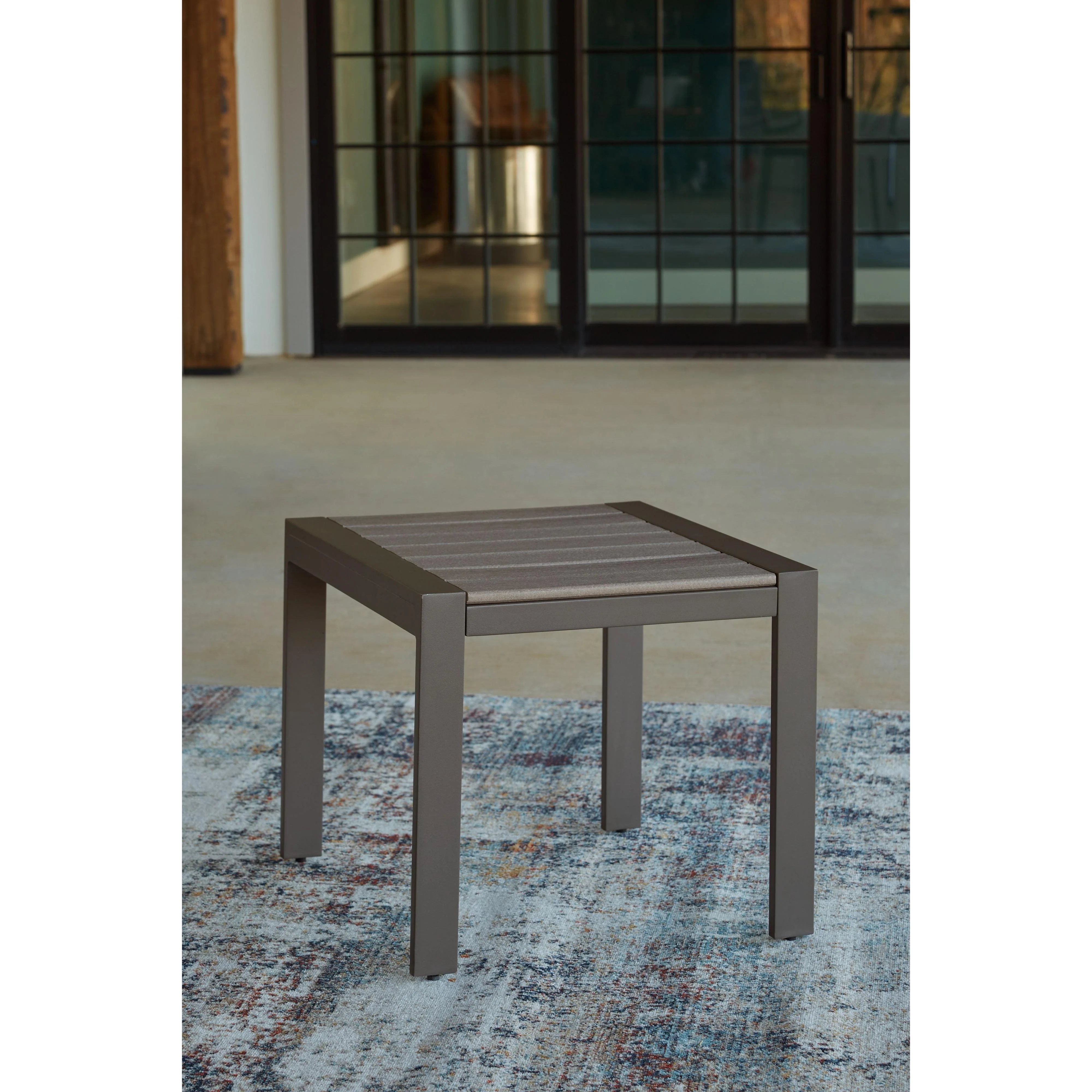 Tropicava - Taupe - Square End Table - Image 2