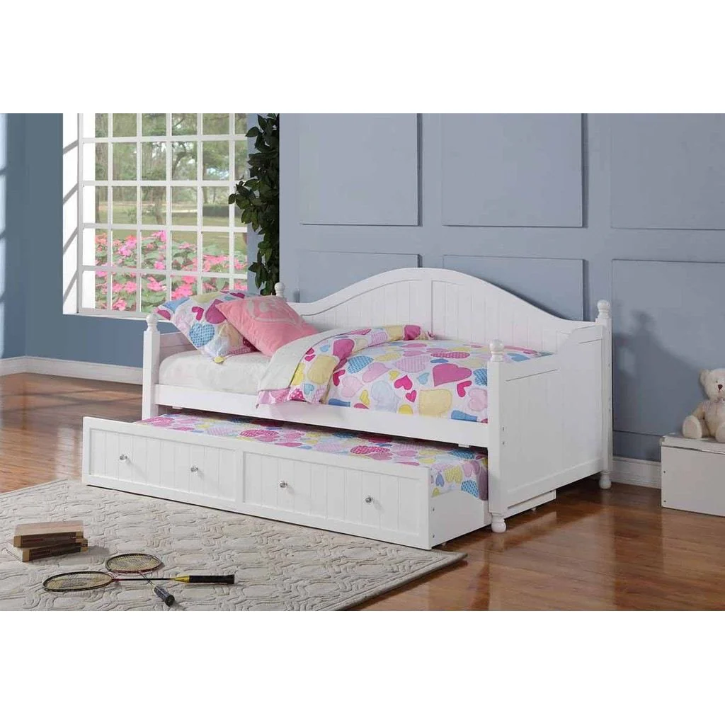 Twin Daybed W/Trundle in White - Image 3