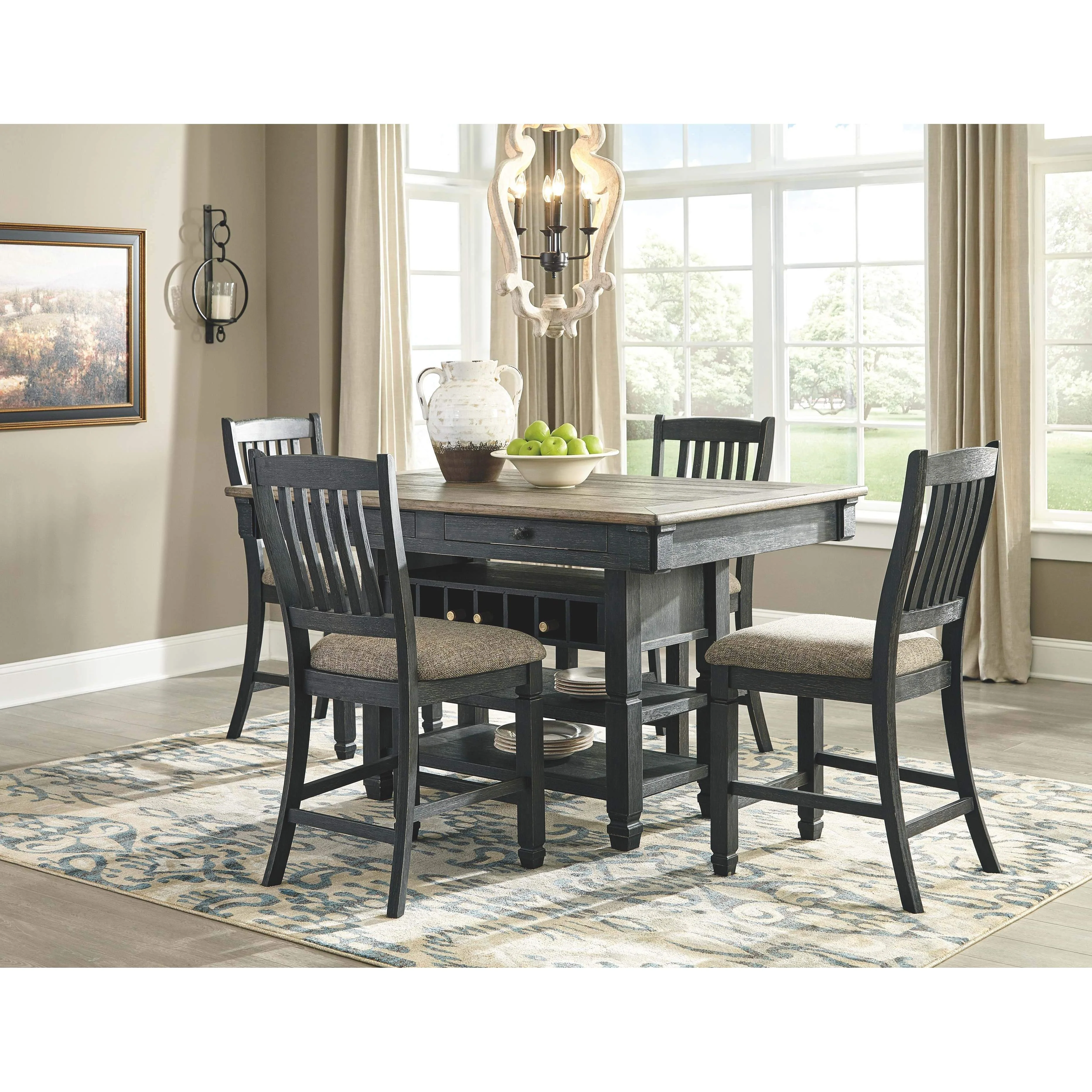 Tyler - Black/grayish Brown - Counter Height Bar Stool (set Of 2) - Image 3