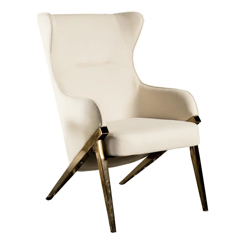 Upholstered Accent Chair - Bronze - Image 2