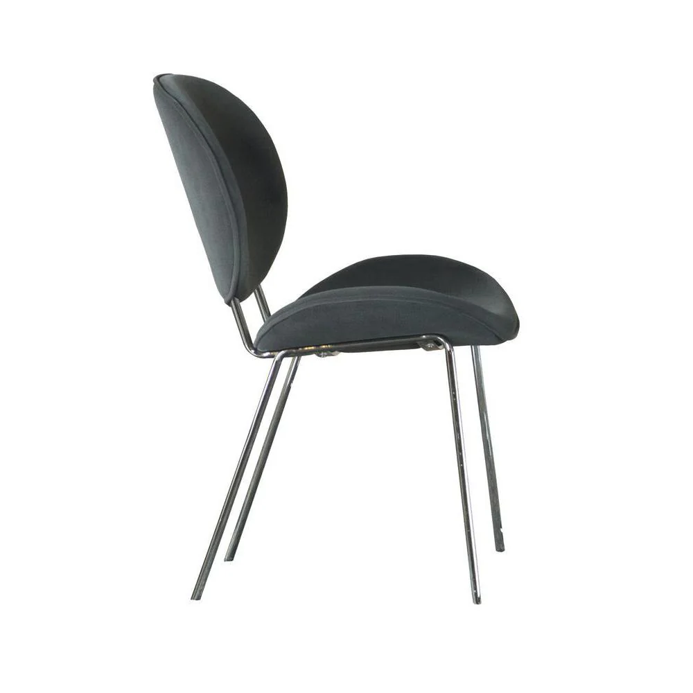 Upholstered Armless Side Chair - Gray - Image 11