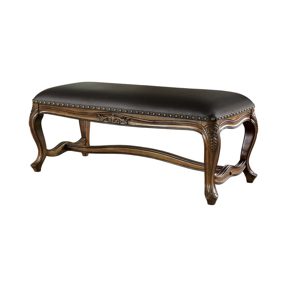Upholstered Bench - Black - Image 3