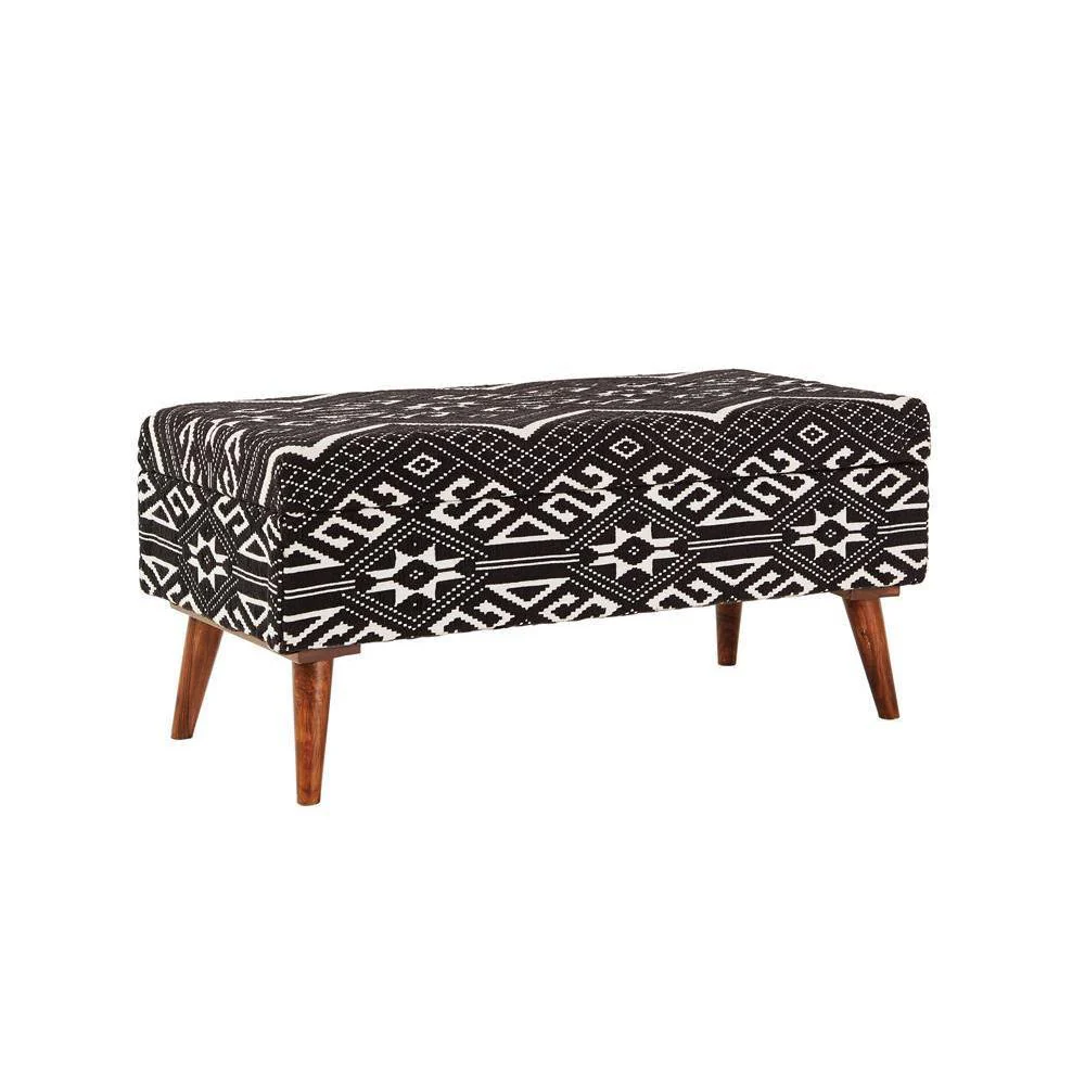 Upholstered Benche - Black - Image 2