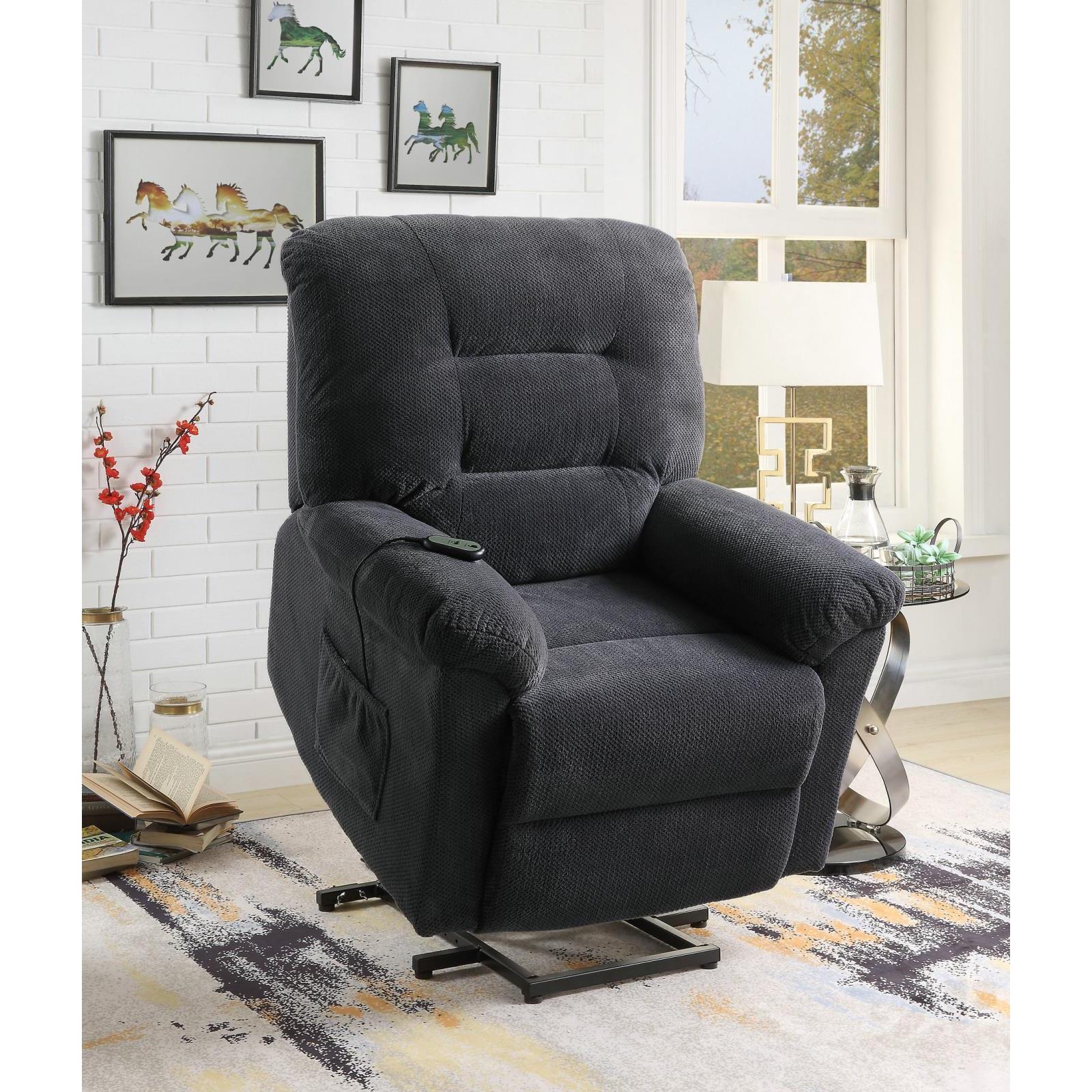 Upholstered Power Lift Recliner - Gray