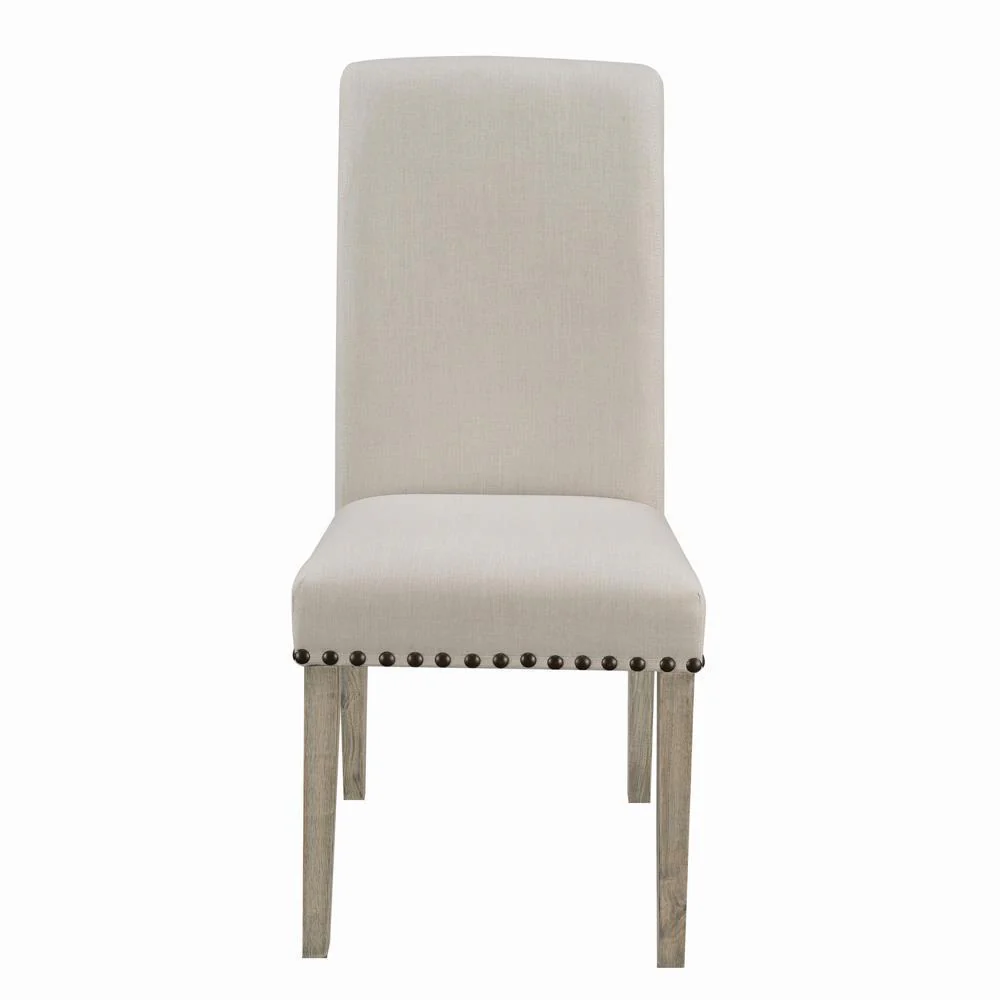 Upholstered Side Chairs - Beige (set Of 2) - Image 2