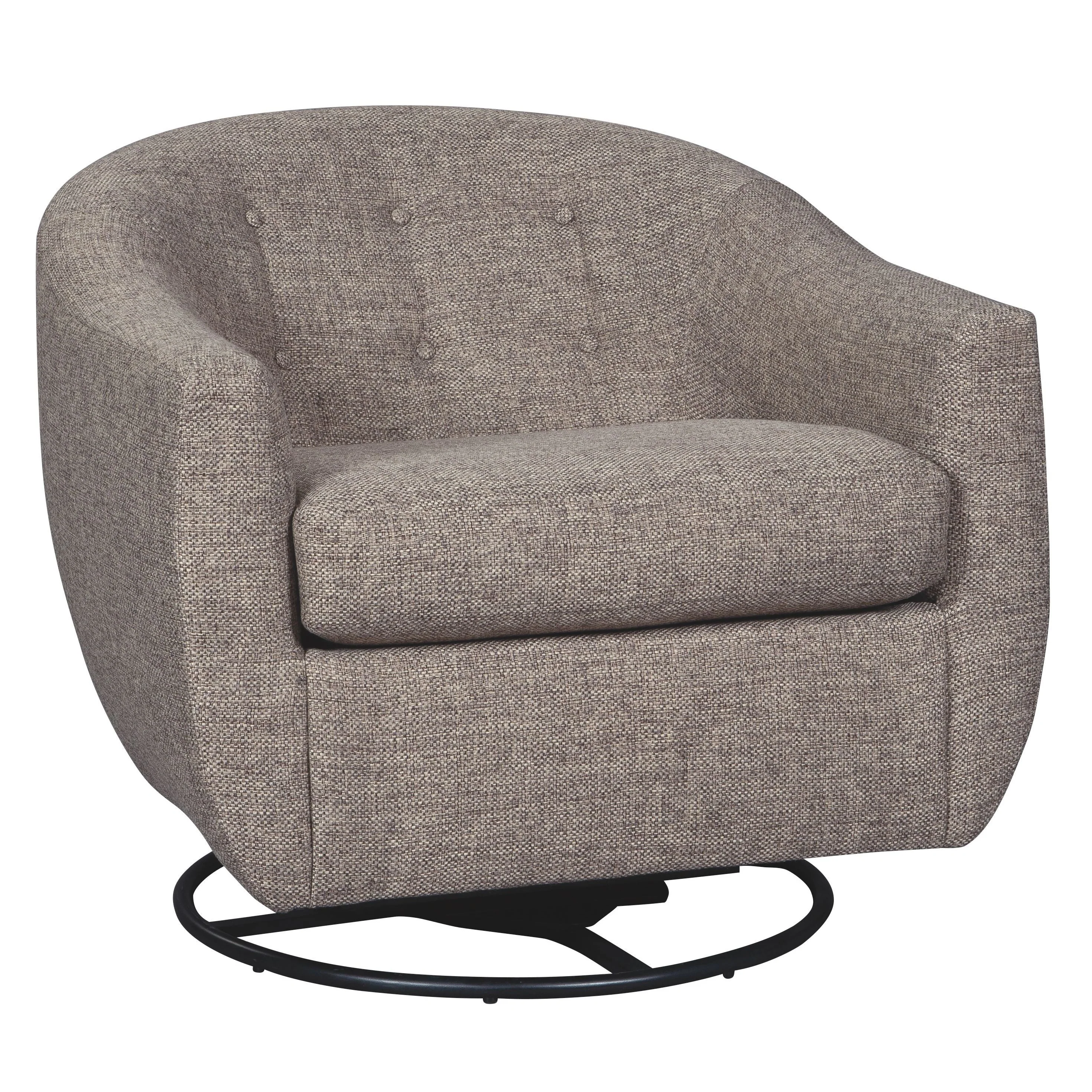 Upshur - Taupe - Swivel Glider Accent Chair - Image 8