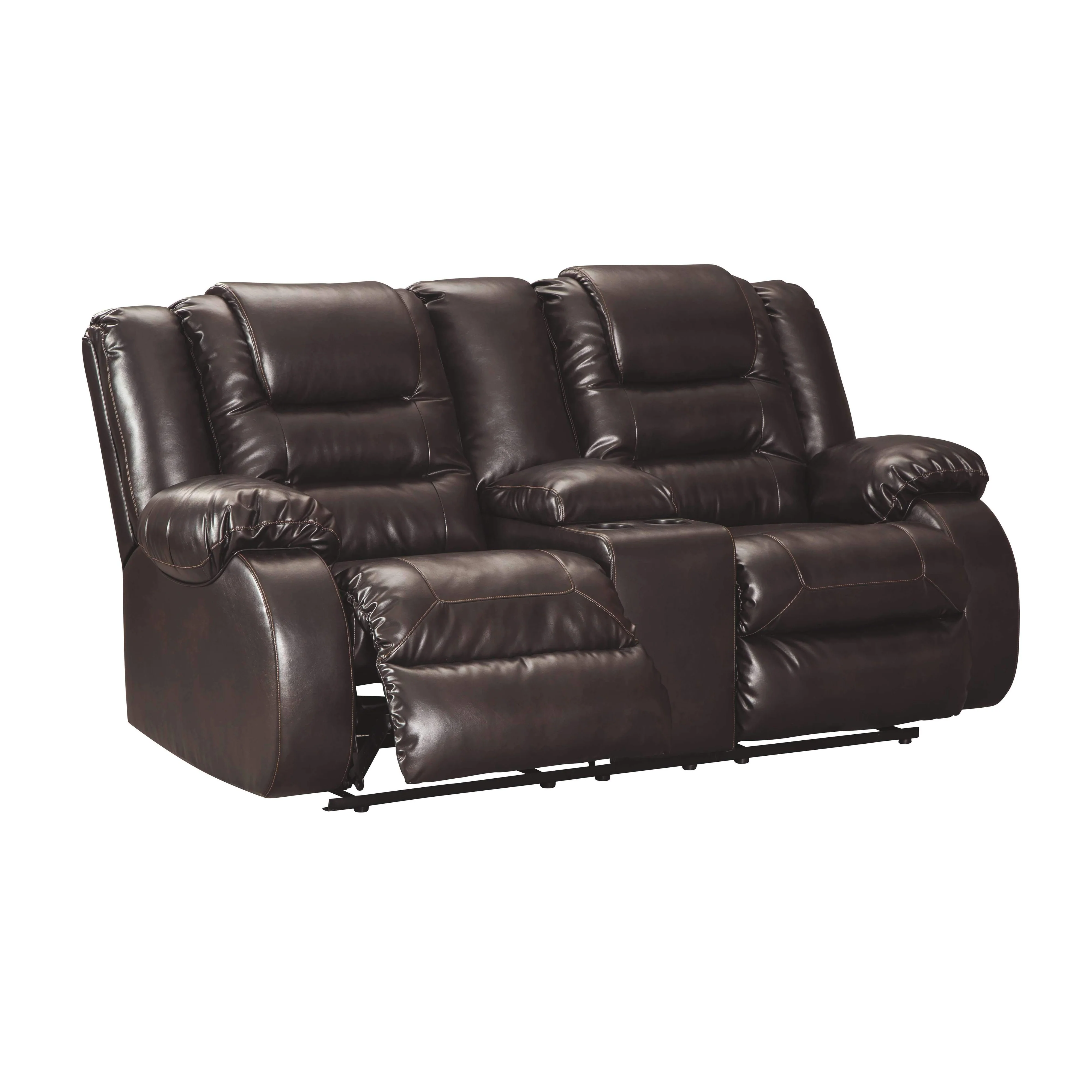Vacherie - Chocolate - Dbl Rec Loveseat W/console - Image 21