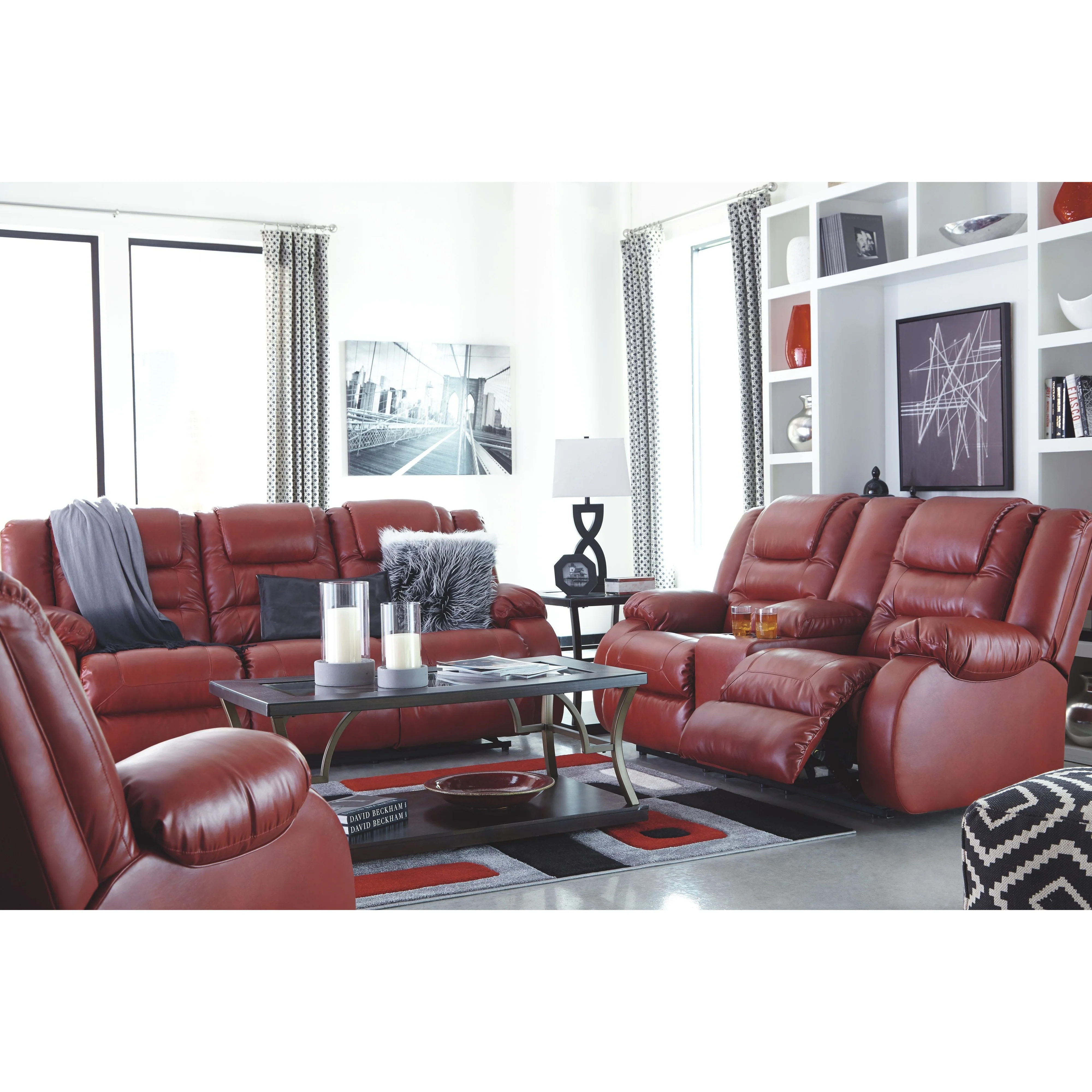 Vacherie - Salsa - Reclining Sofa - Image 6