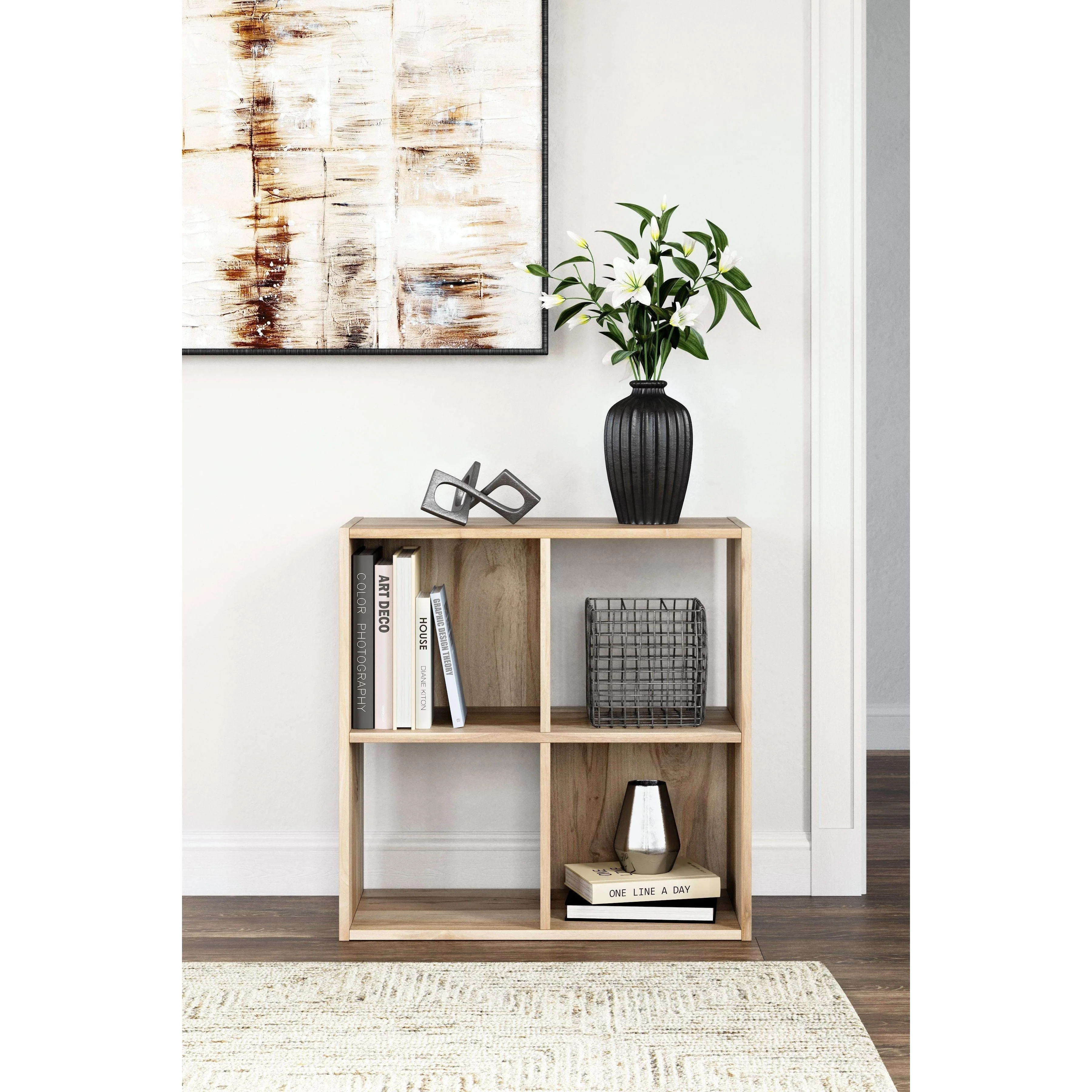 Vaibryn - Brown - Four Cube Organizer - Image 2