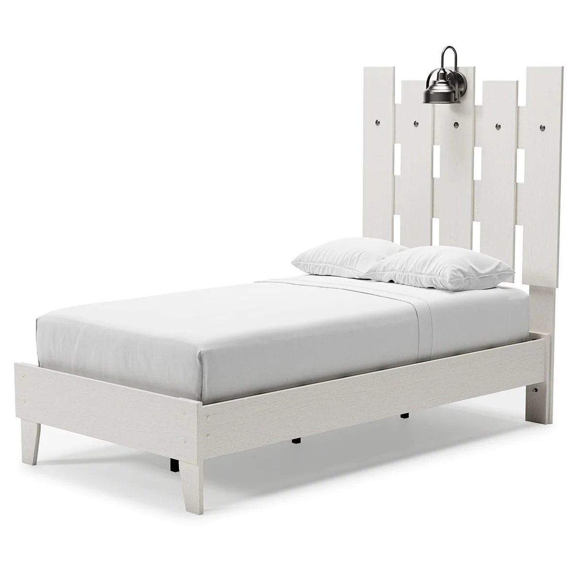 Vaibryn - White - Twin Panel Platform Bed - Image 5