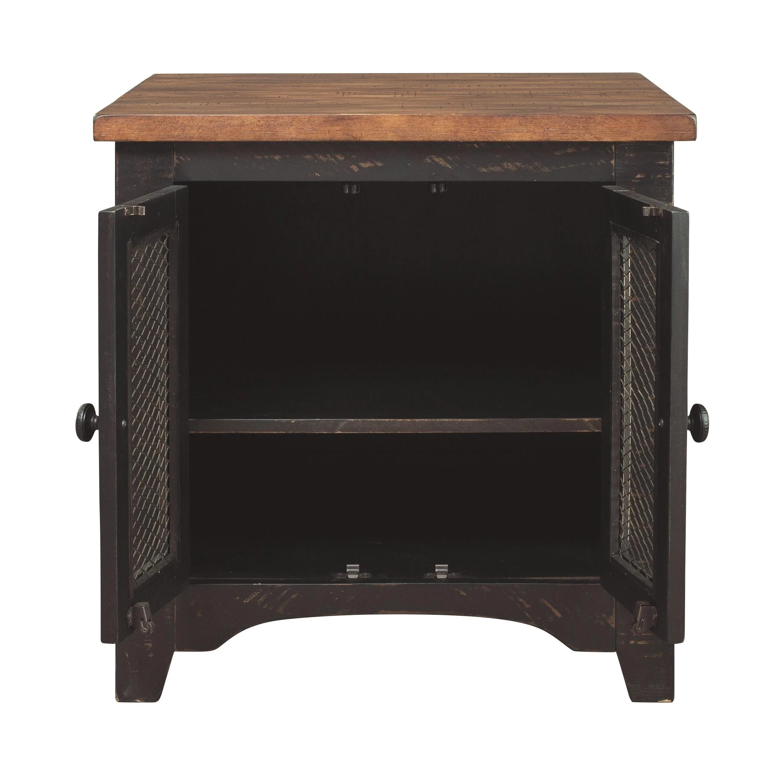 Ashley Valebeck Rectangular End Table in  Black/brown - Image 3