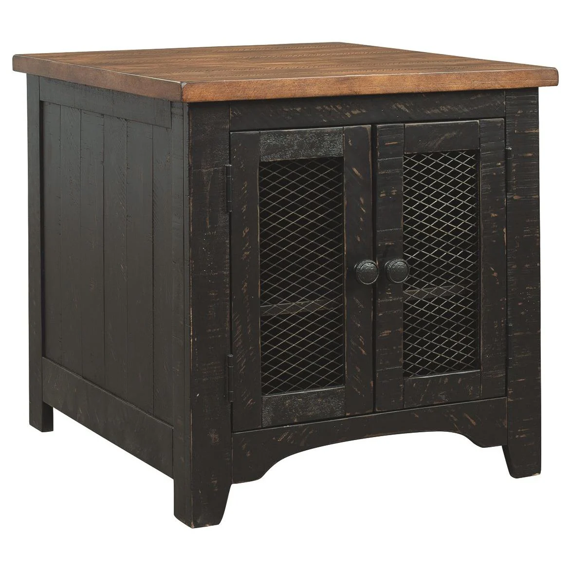 Ashley Valebeck Rectangular End Table in  Black/brown - Image 9