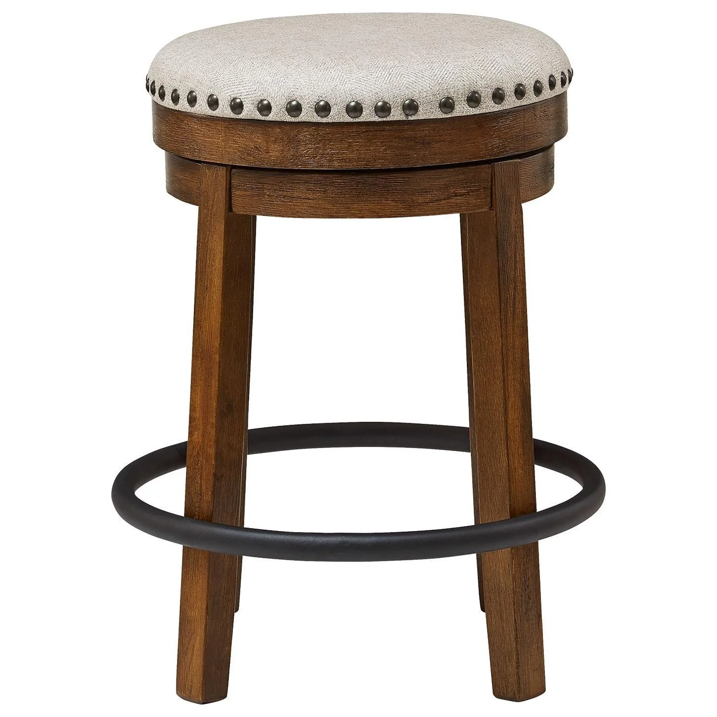 Valebeck - Brown/black - Uph Swivel Stool (1/cn) - Image 3