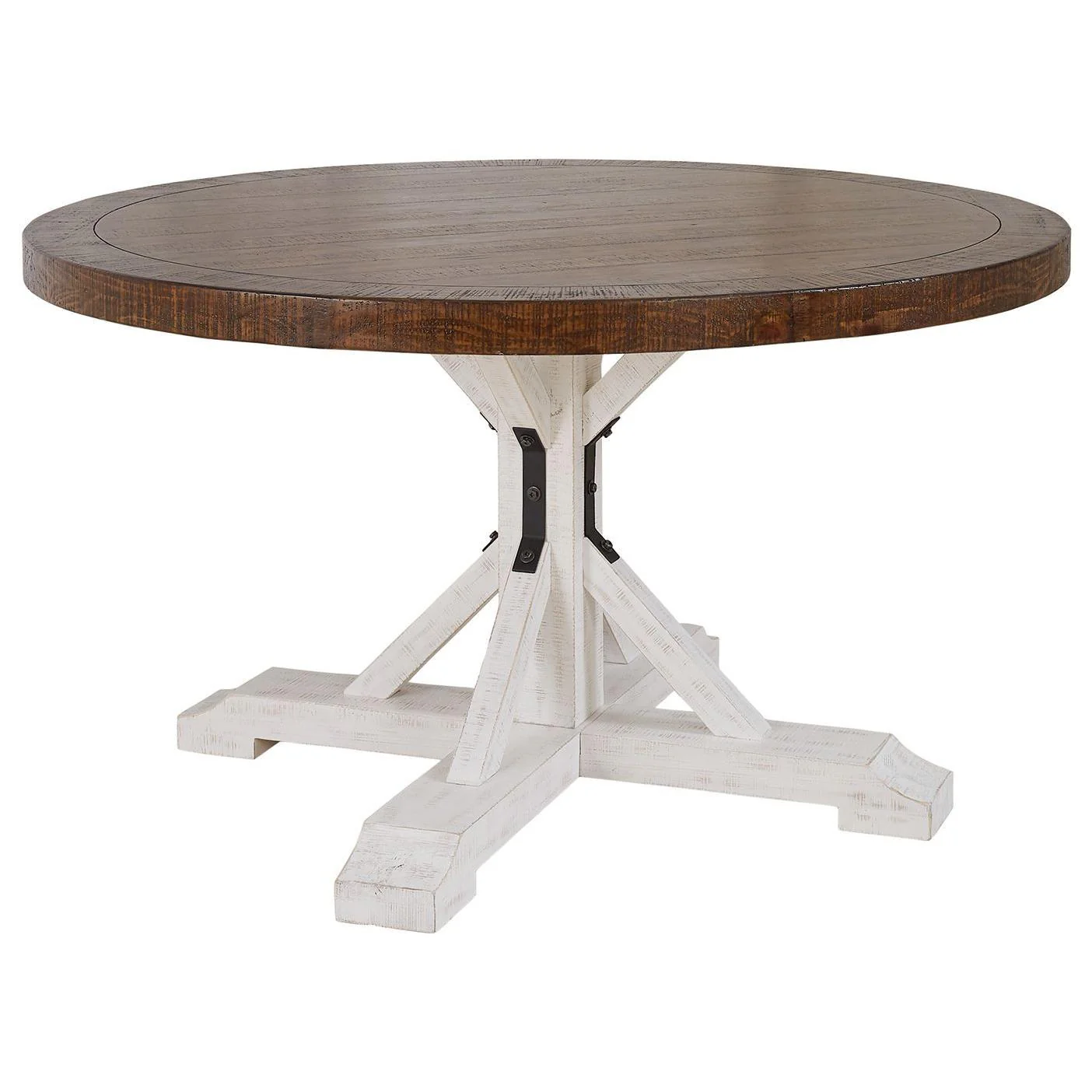 Valebeck - White/brown - Dining Table - Image 2
