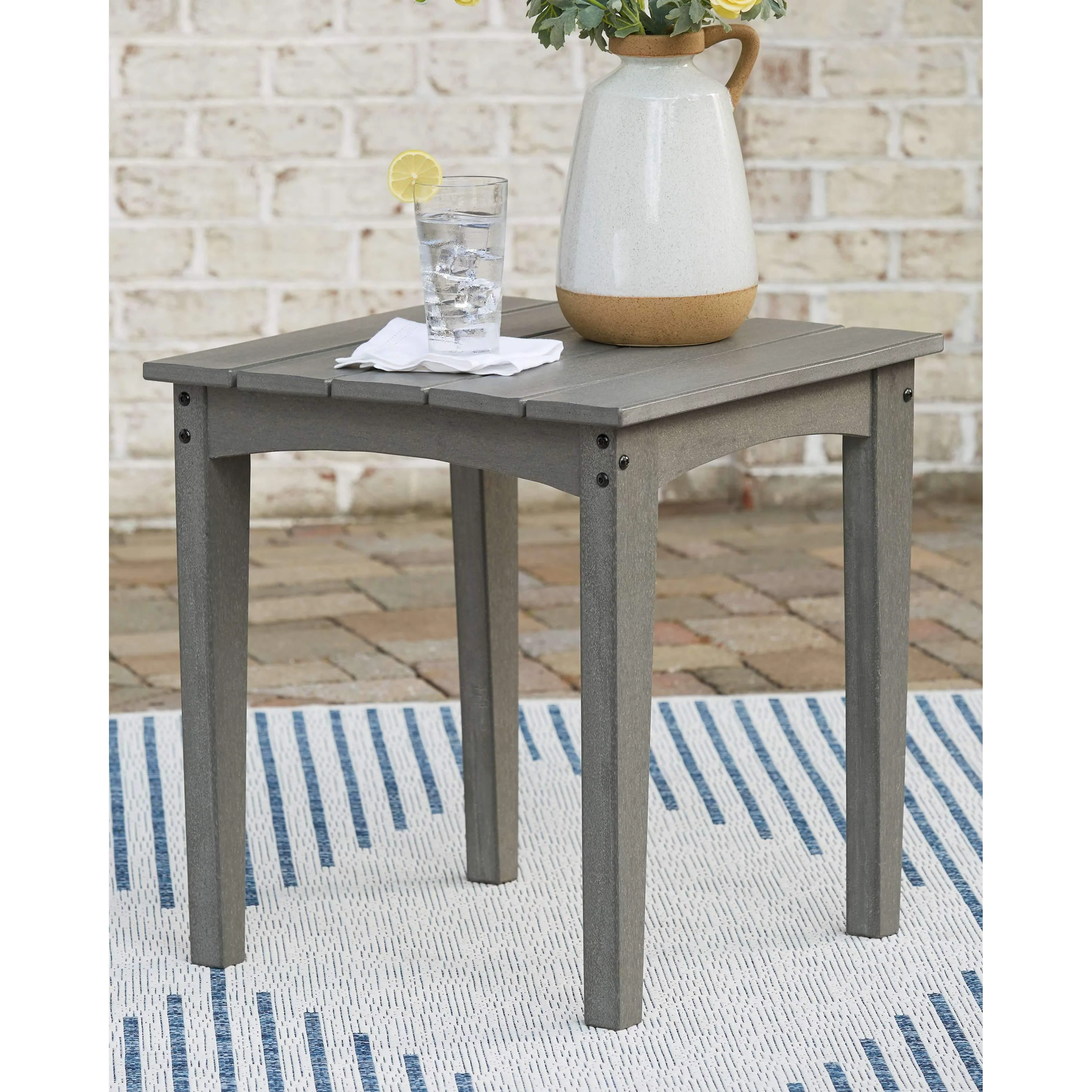 Visola - Gray - Square End Table - Image 2