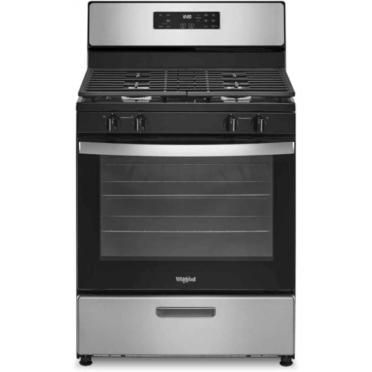 Whirlpool® 5.1 Cu. Ft. Freestanding Gas Range w/Broiler Drawer in Stainless Steel