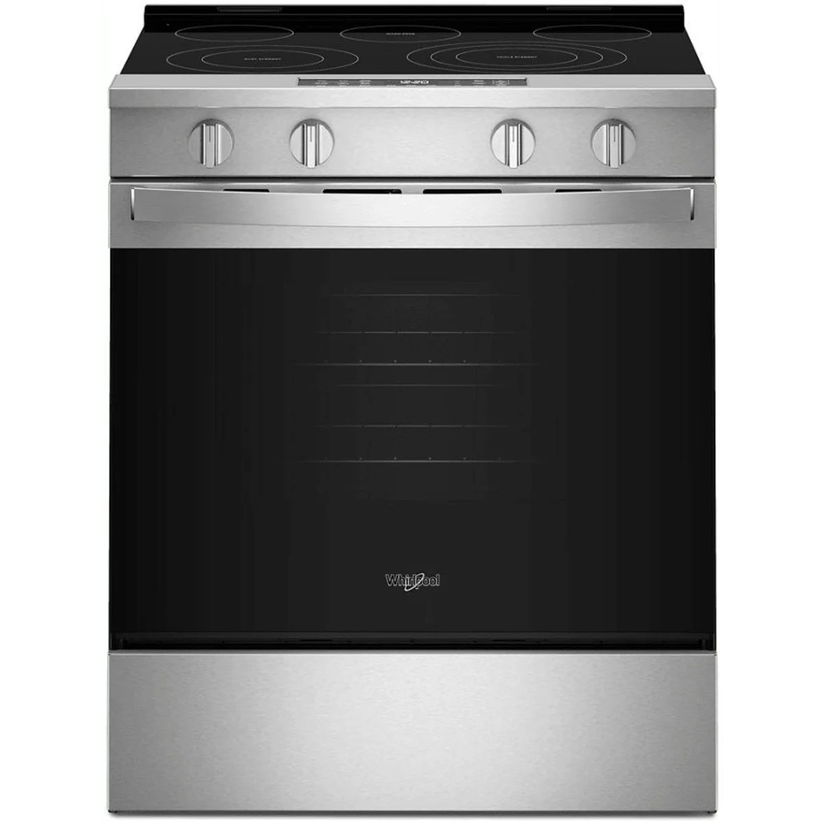 Whirlpool 30-inch Electric Smart Range with Air Cooking Technology - Fingerprint Resisitant Stainless Steel