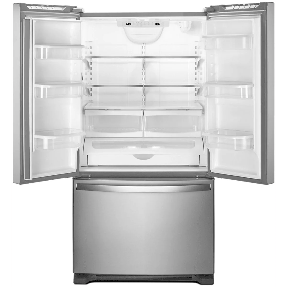 Whirlpool 33", 22 CuFt French Door Refrigerator in Fingerprint Resistant Stainless Steel - Image 2
