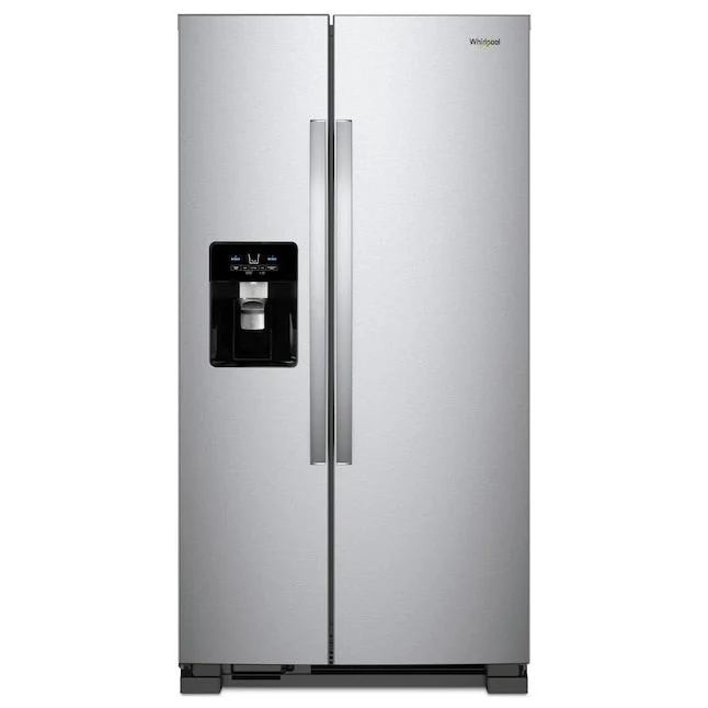 Whirlpool 33-inch Wide Side-by-Side Refrigerator - 21 cu. ft. - Stainless