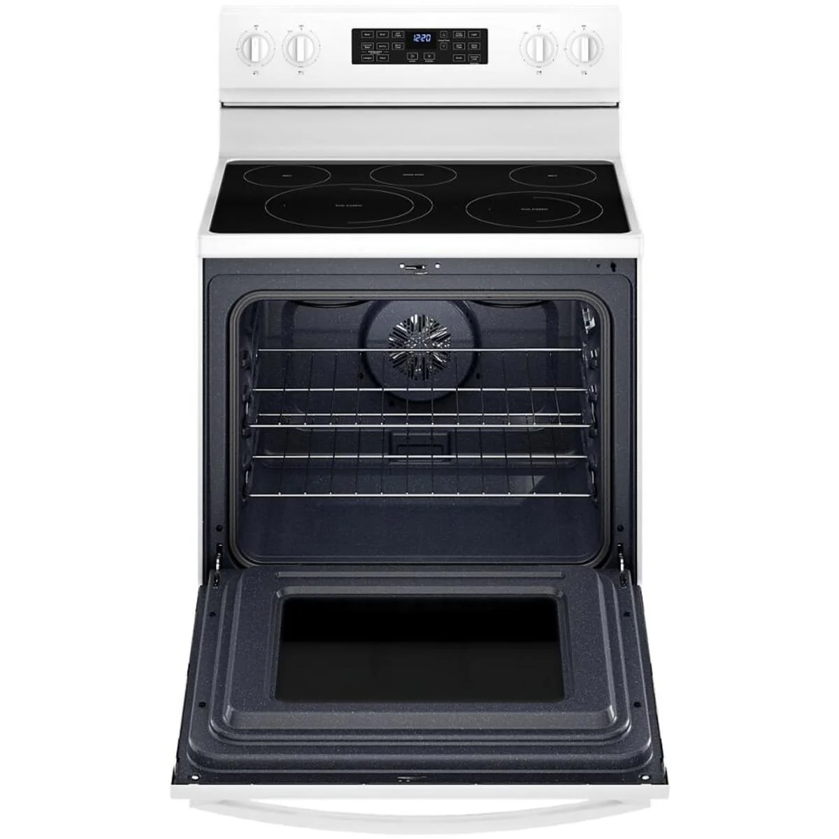 Whirlpool 5.3 Cu. Ft. Electric 5-in-1 Air Fry Oven in White - Image 2