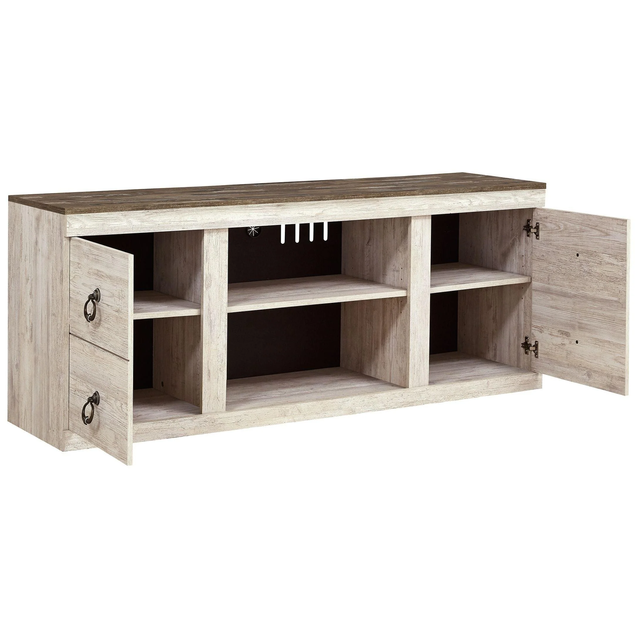 Willowton - Brown Light - Tv Stand W/fireplace Option - 60" X 14.8" X 24.33" - Image 5