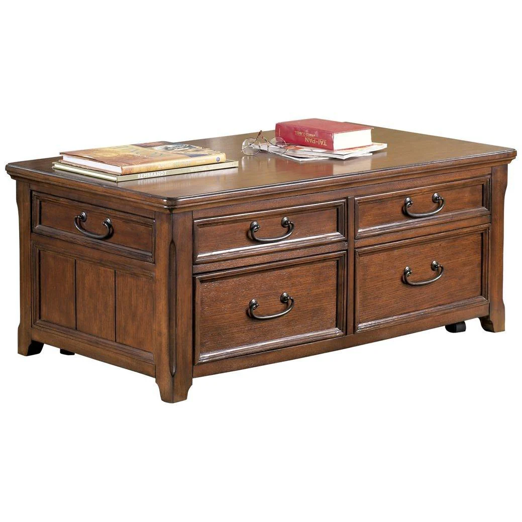 Woodboro - Dark Brown - Lift Top Cocktail Table - Image 8