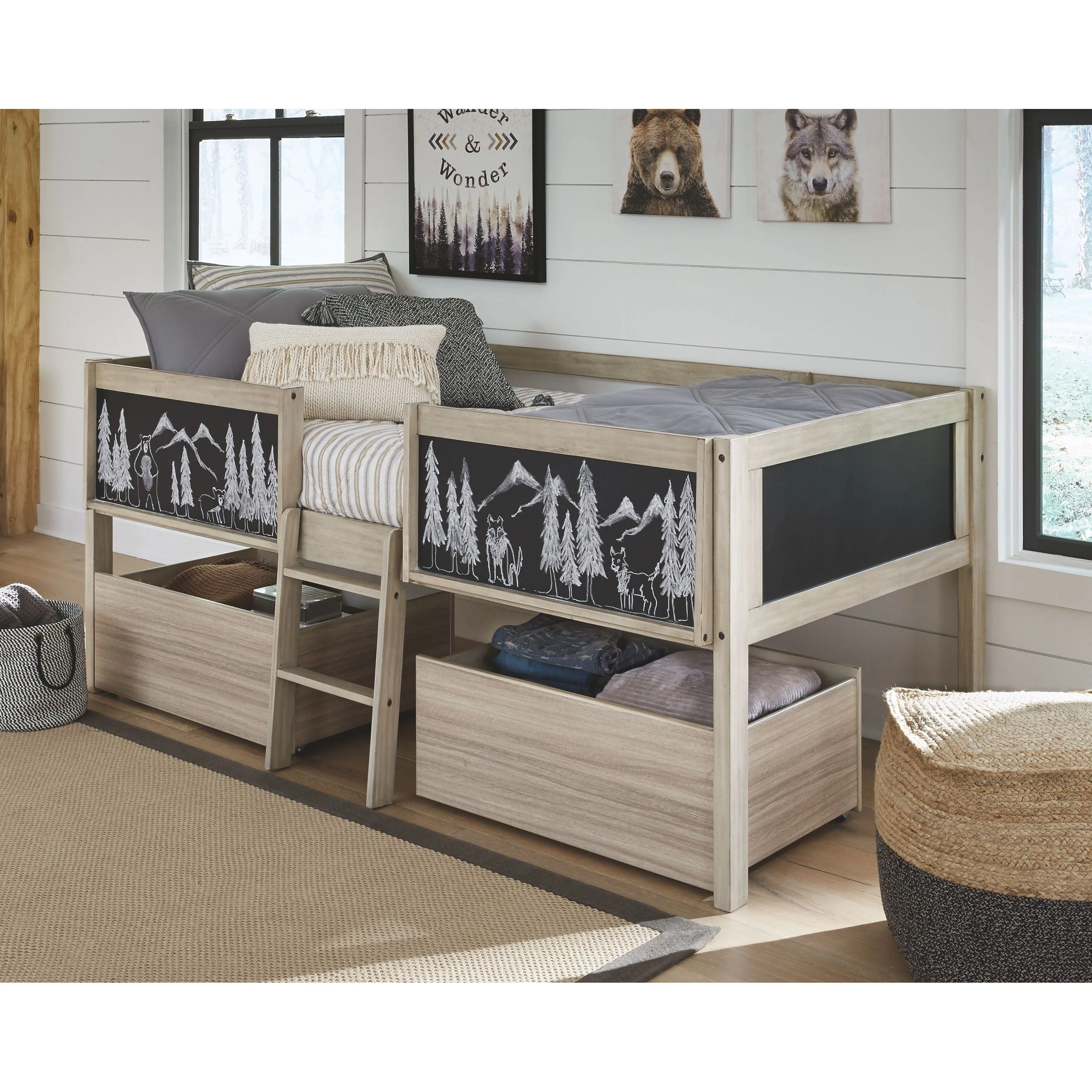 Wrenalyn - Brown / Beige - Under Bed Storage Box (2/cn) - Image 2