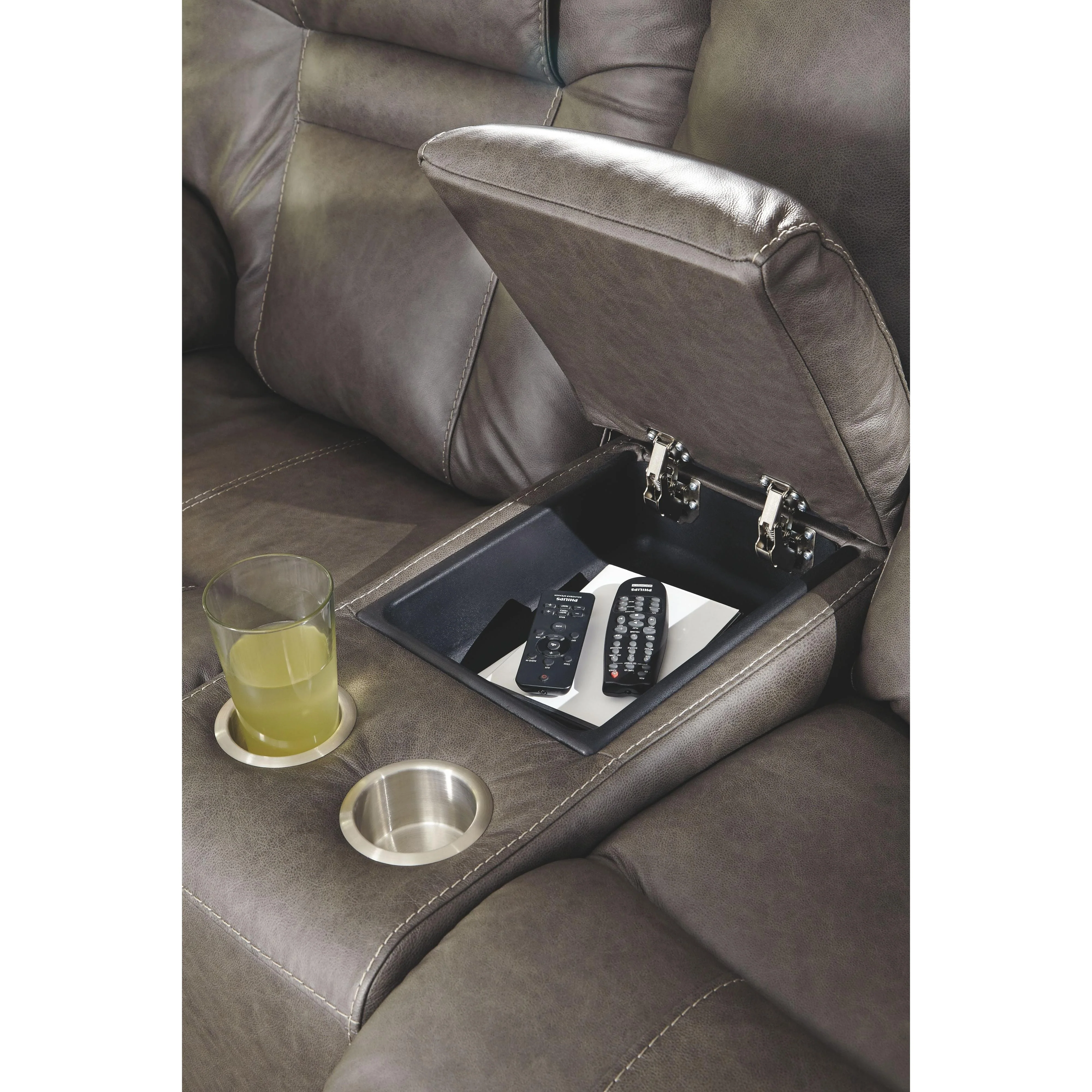 Wurstrow - Smoke - Pwr Rec Loveseat/con/adj Hdrst - Image 6