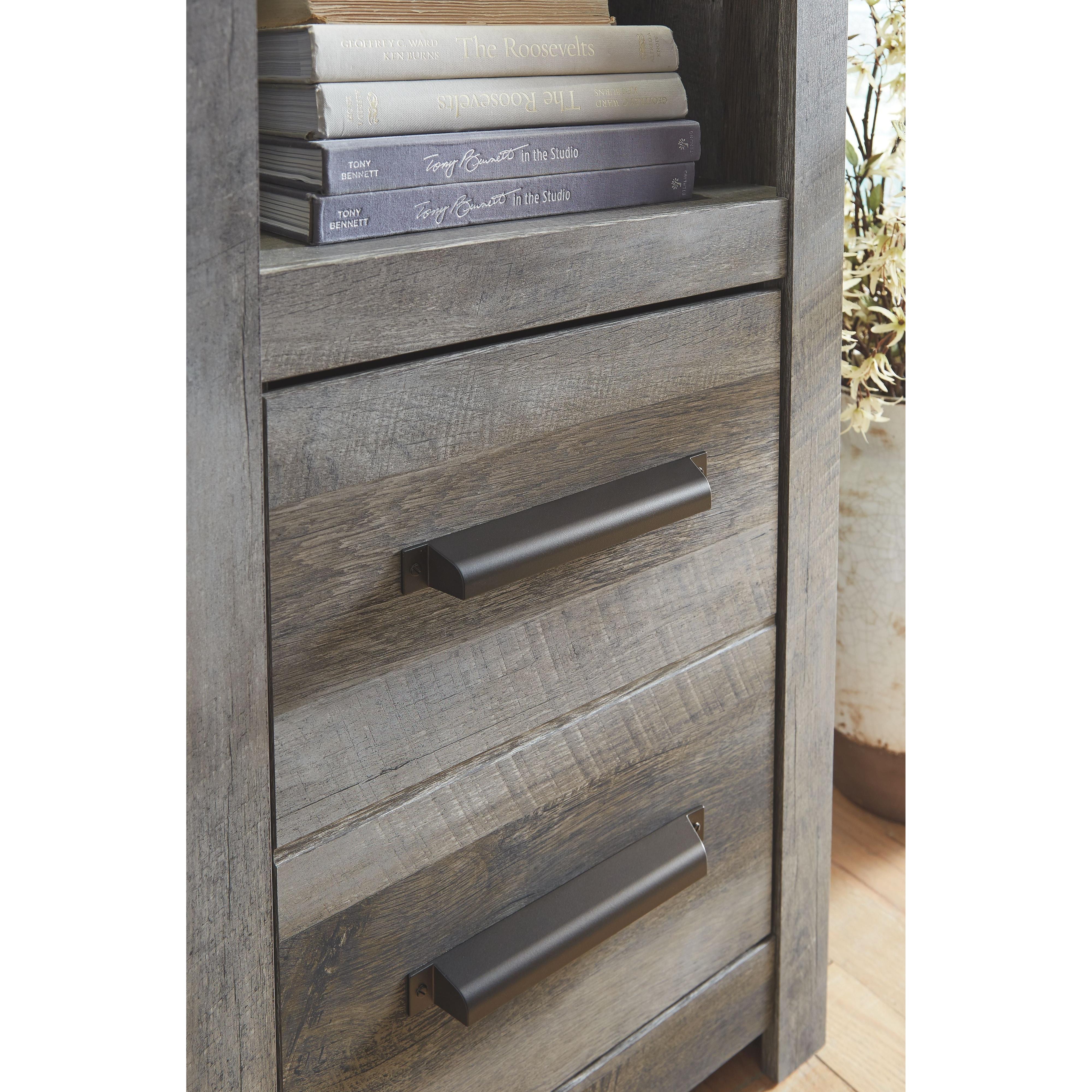 Wynnlow - Gray Dark - Pier - Two Drawers & Two Shelves - Image 14