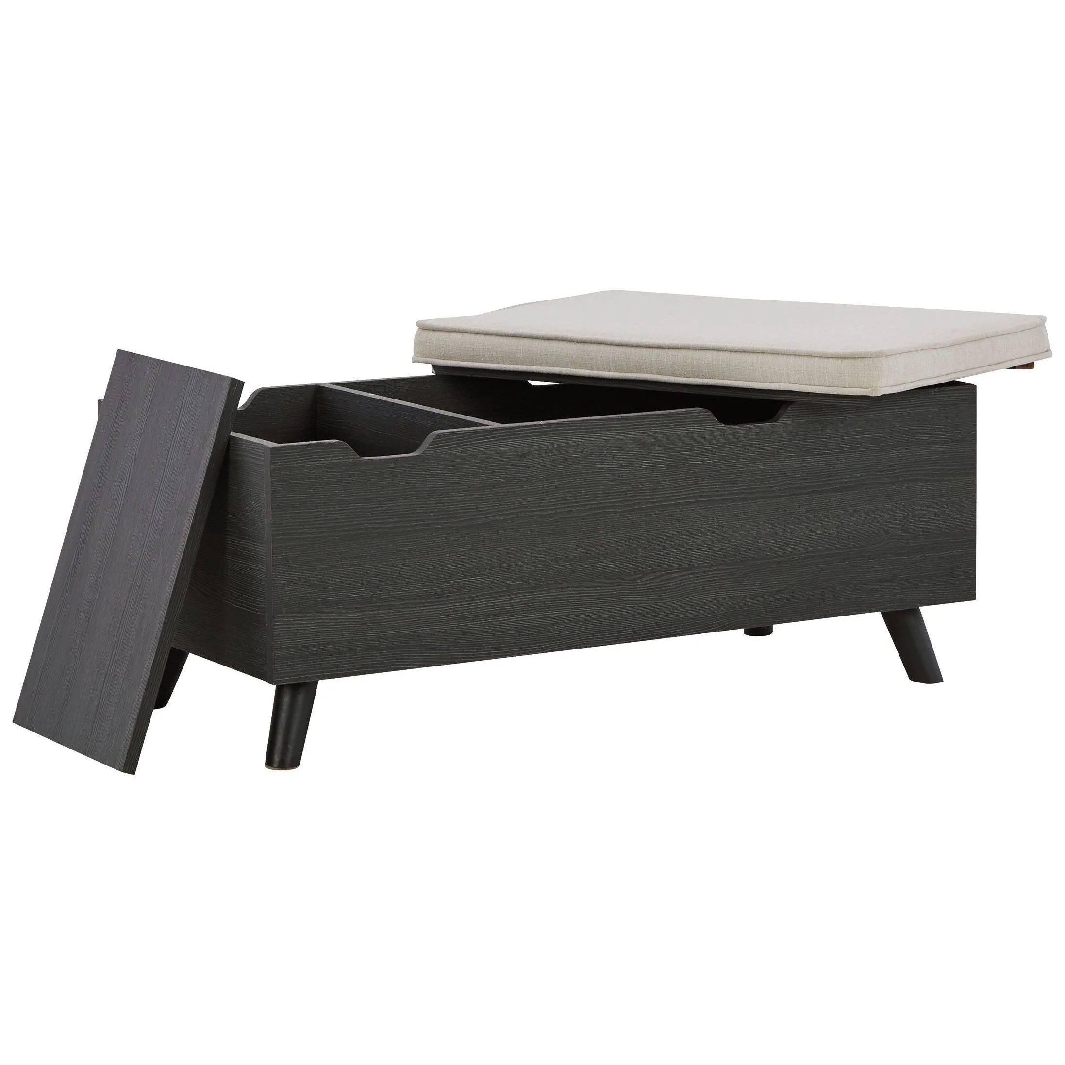 Yarlow - Dark Gray - Storage Bench - Image 3